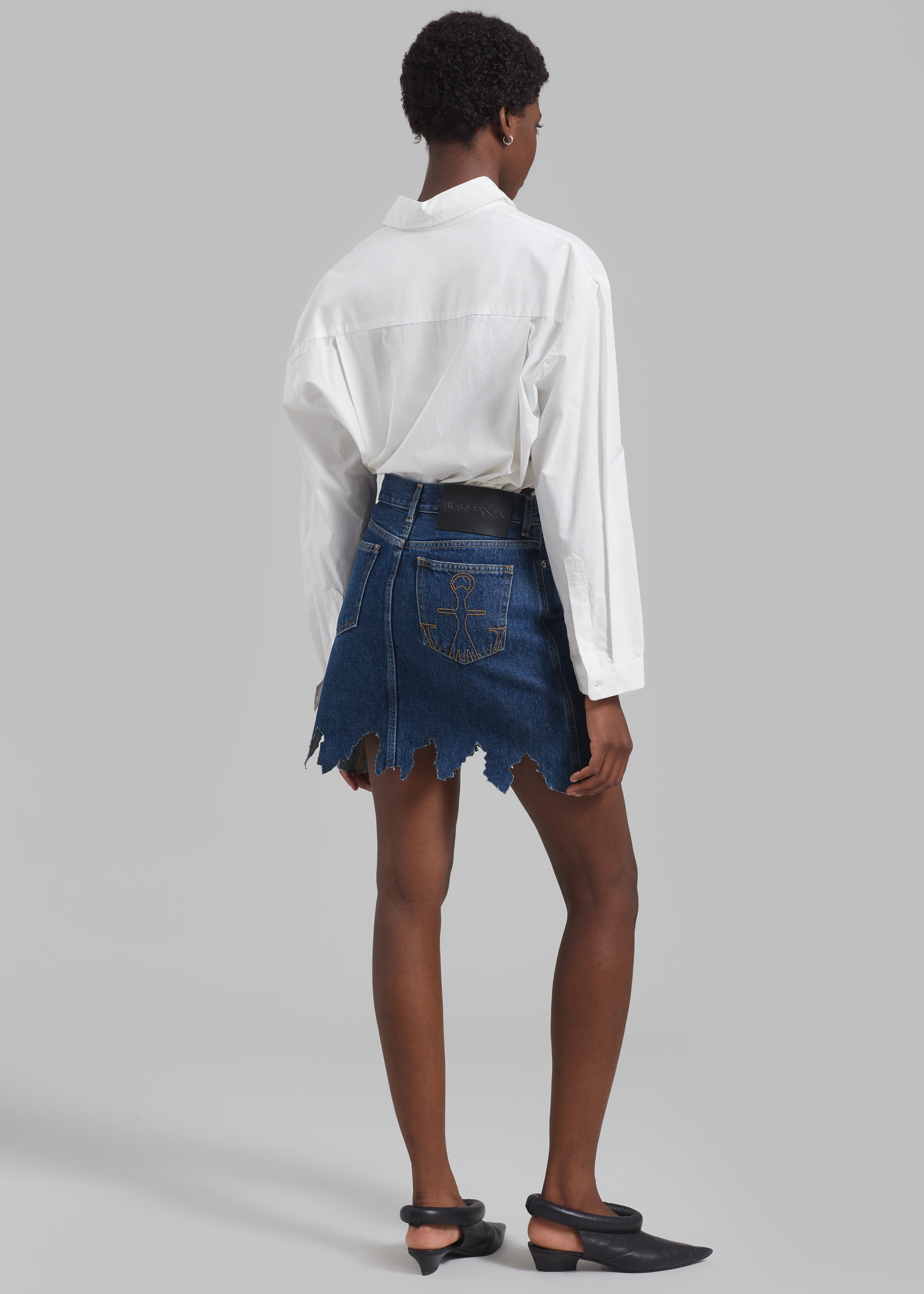 JW Anderson Lasercut Mini Skirt - Indigo - 7