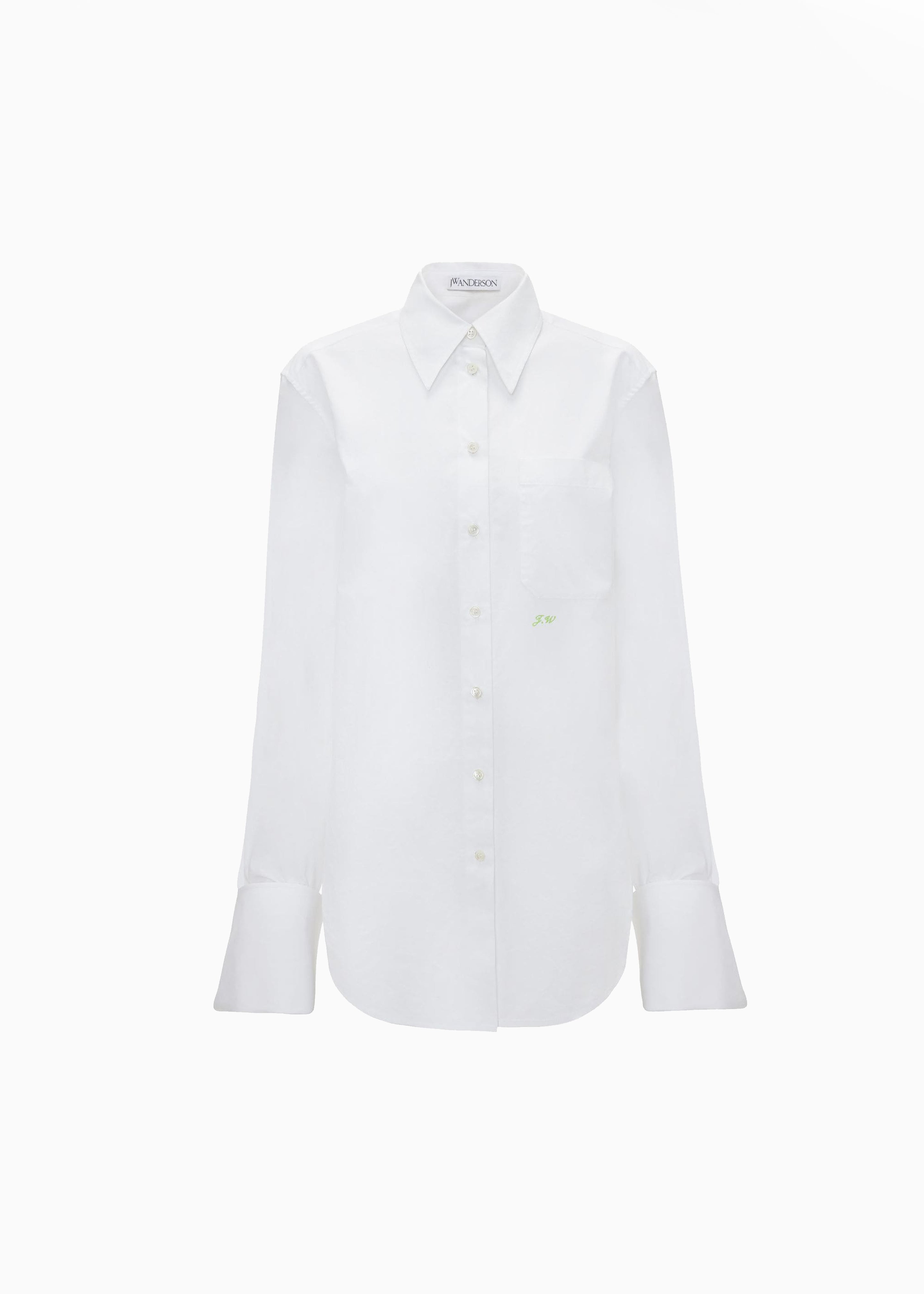 JW Anderson Oversized Cuff Shirt - White - 7