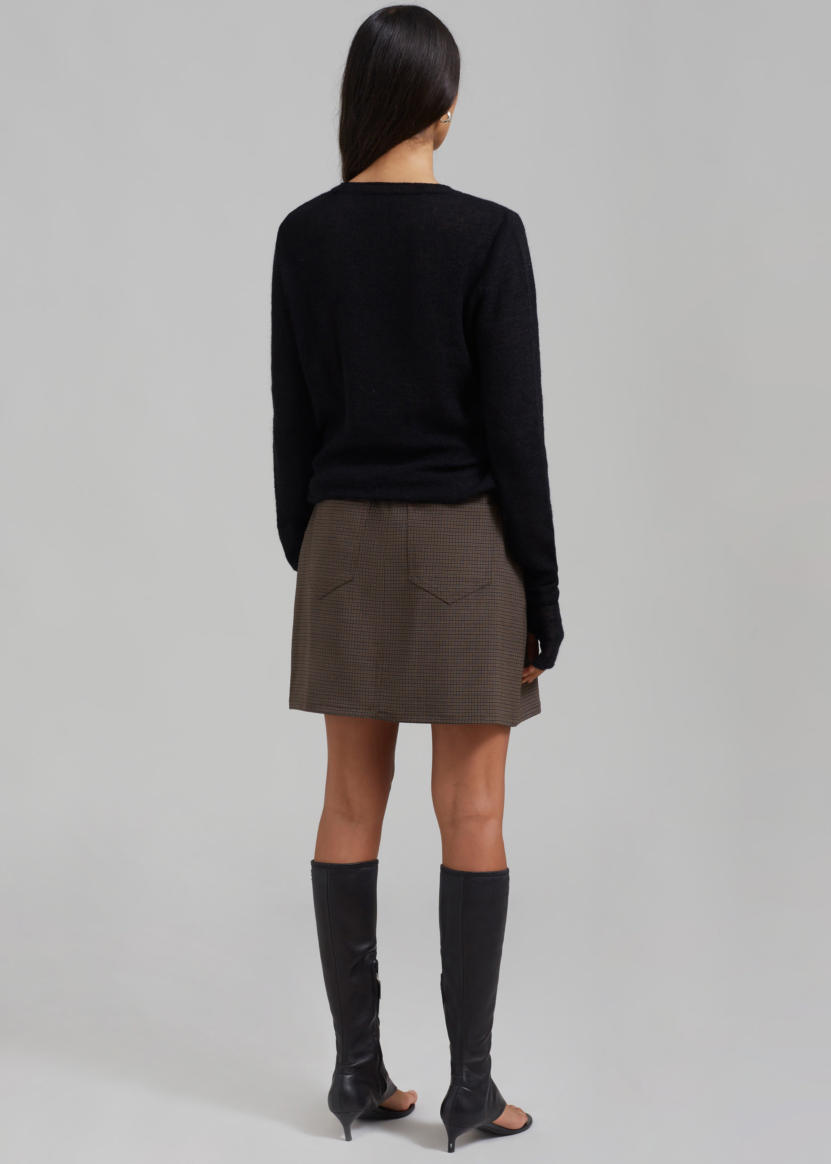 JW Anderson Padlock Strap Mini Skirt - Brown Sugar Comb - 6