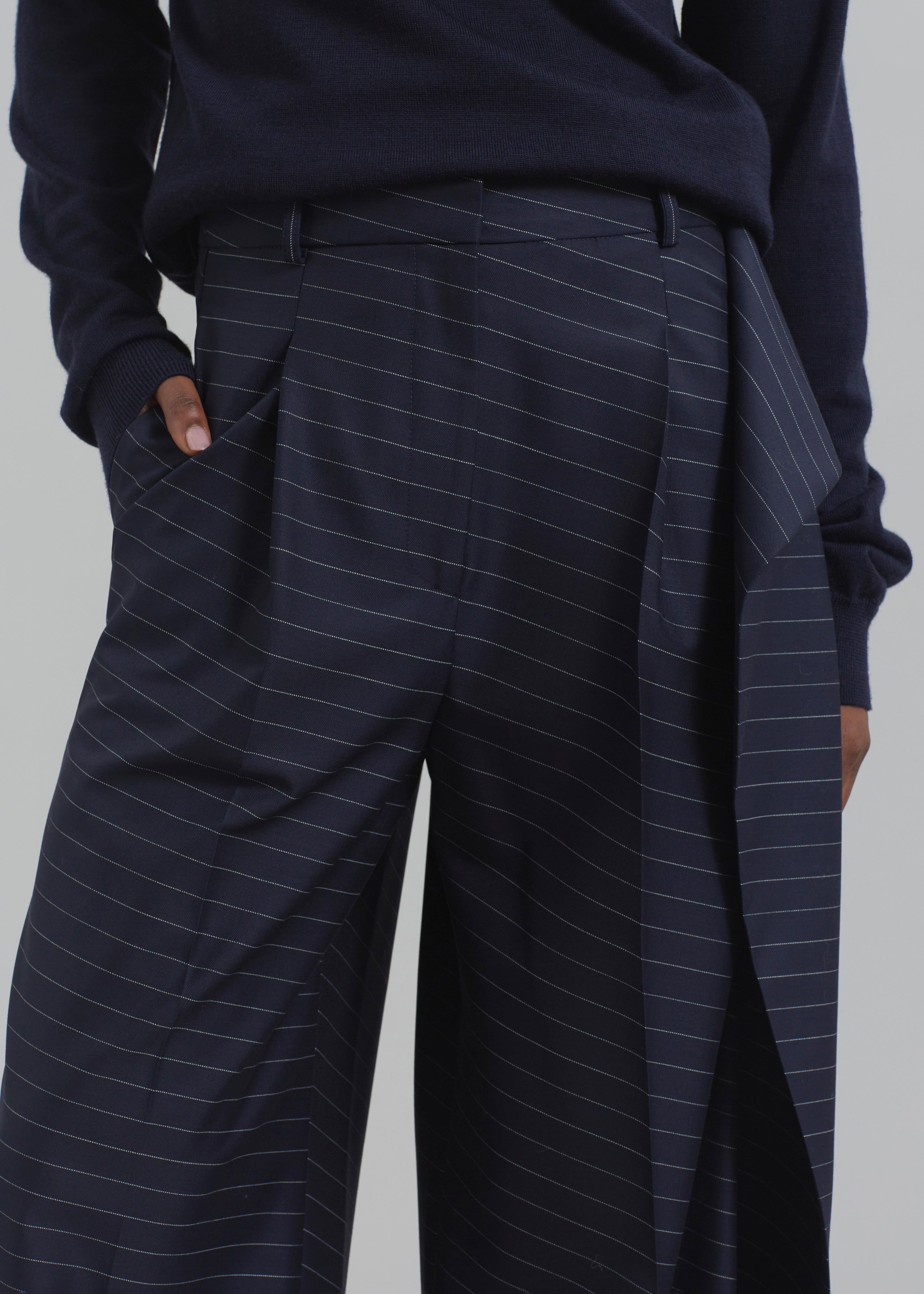JW Anderson Side Panel Trousers - Navy - 5