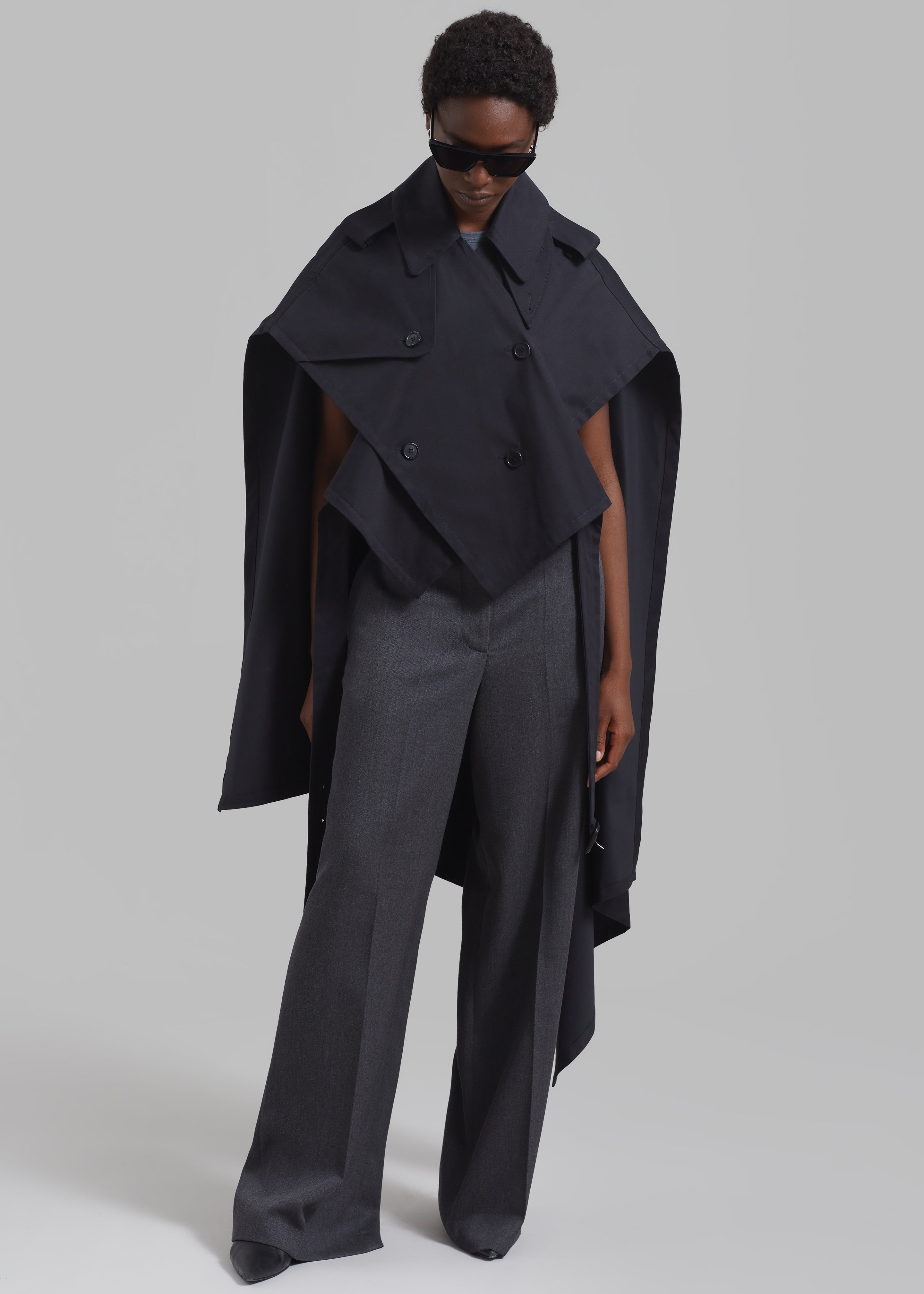 JW Anderson Trench Cape - Black - 7