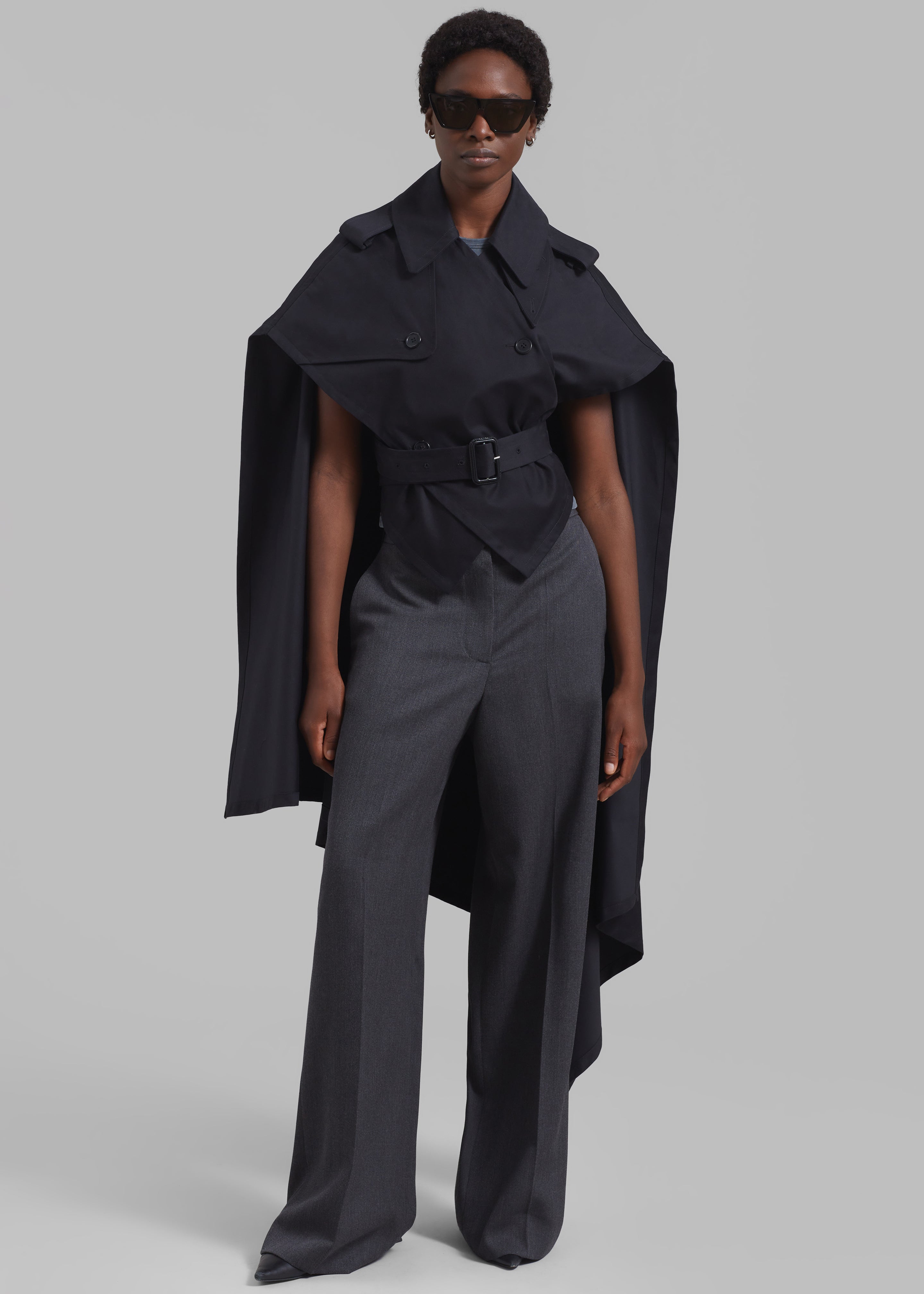 JW Anderson Trench Cape - Black - 3