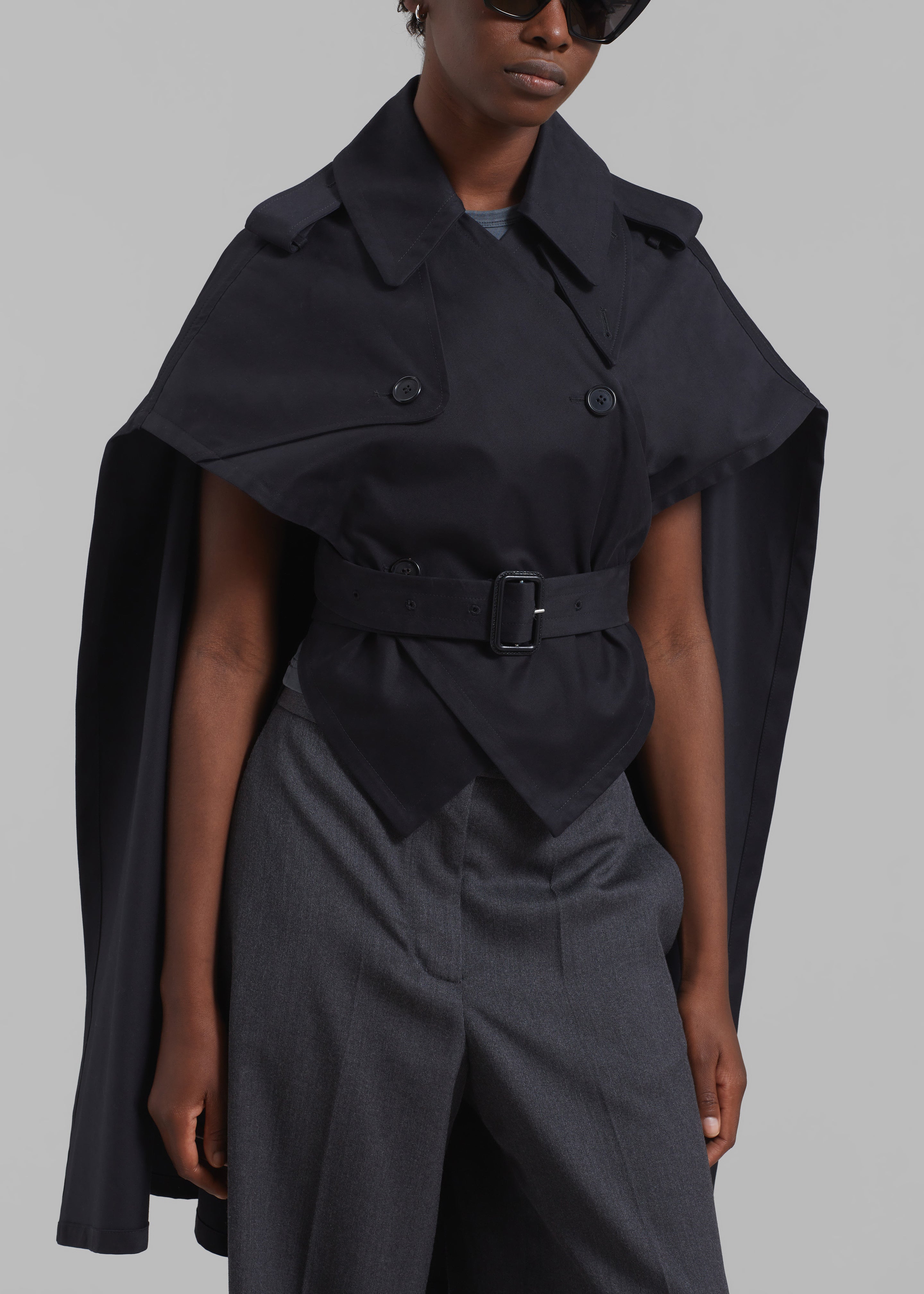 JW Anderson Trench Cape - Black - 6