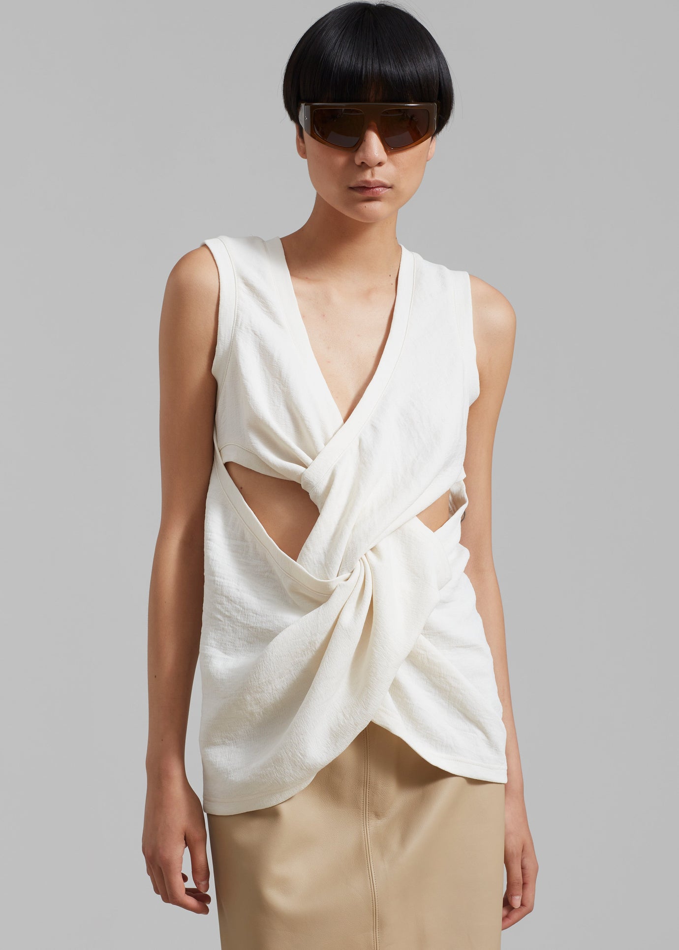 JW Anderson Twist Front Top - White
