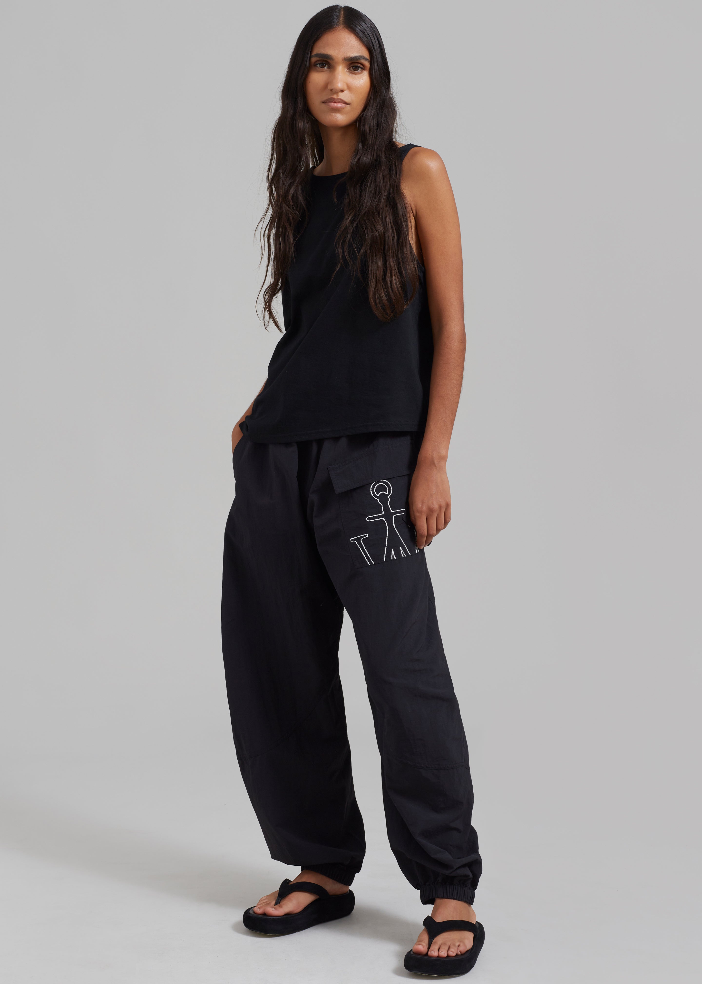 JW Anderson Twisted Joggers - Black - 4