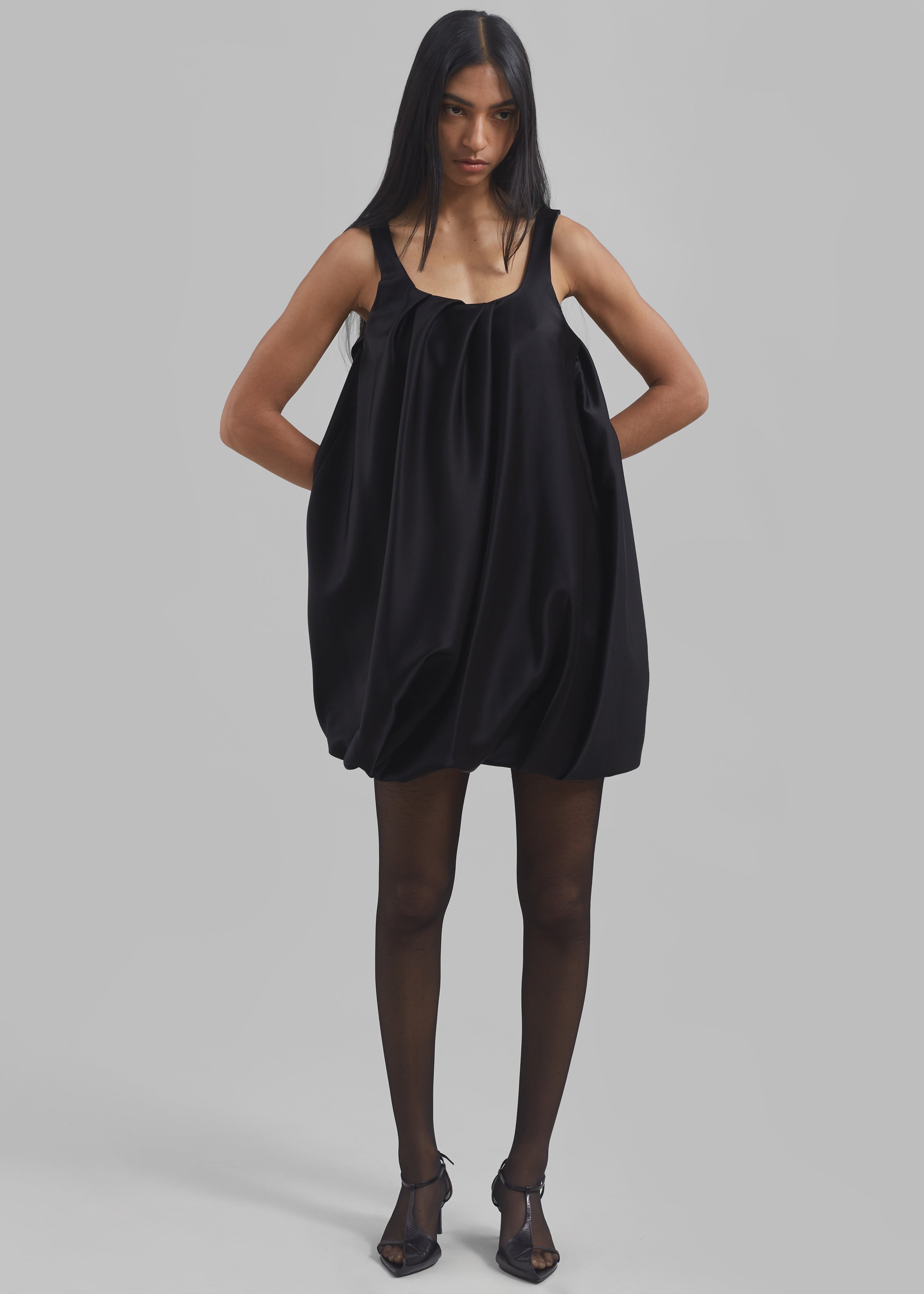 JW Anderson Twisted Mini Dress - Black - 1