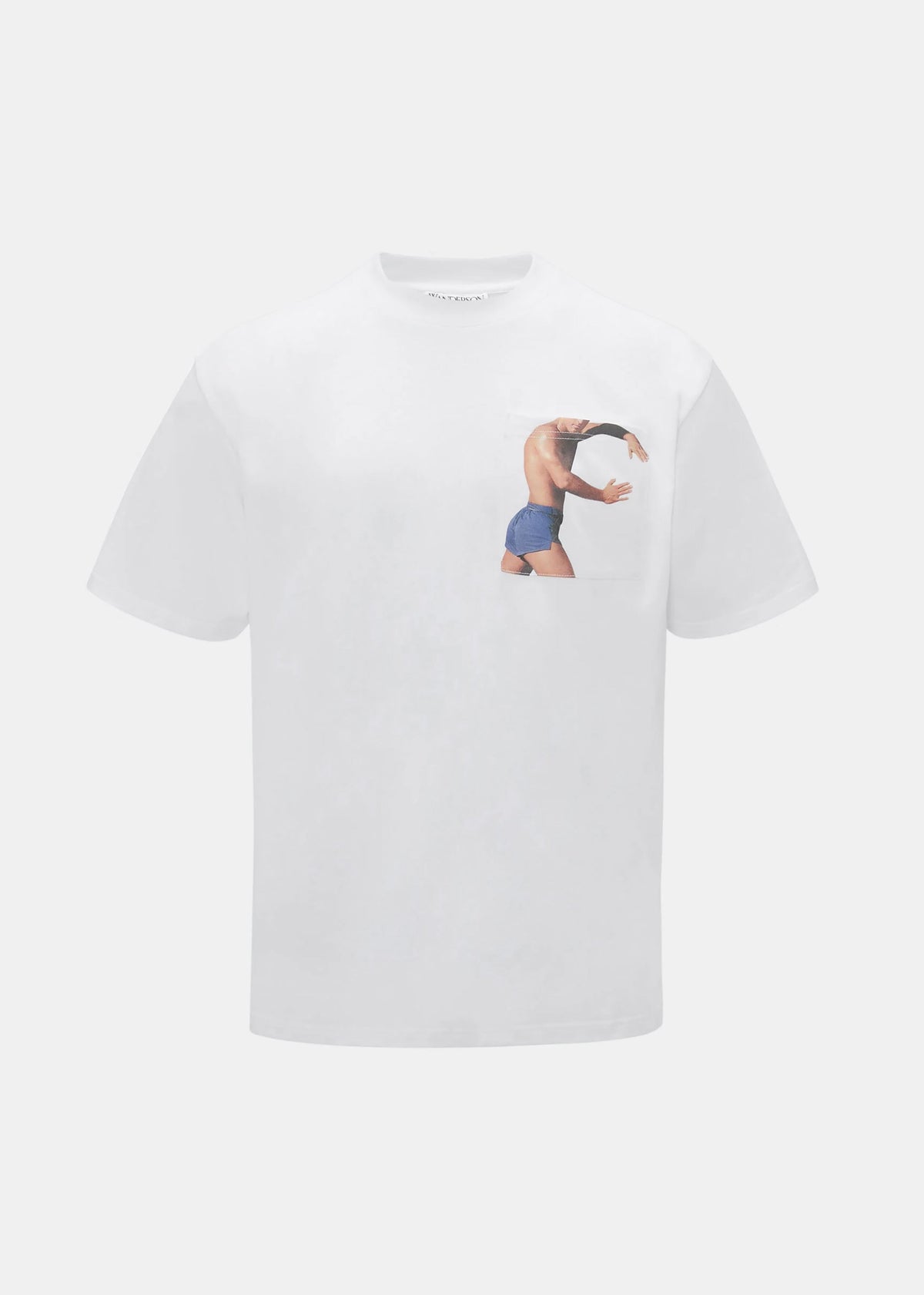 JW Anderson Profile Stud Chest Pocket T-Shirt - White - 6