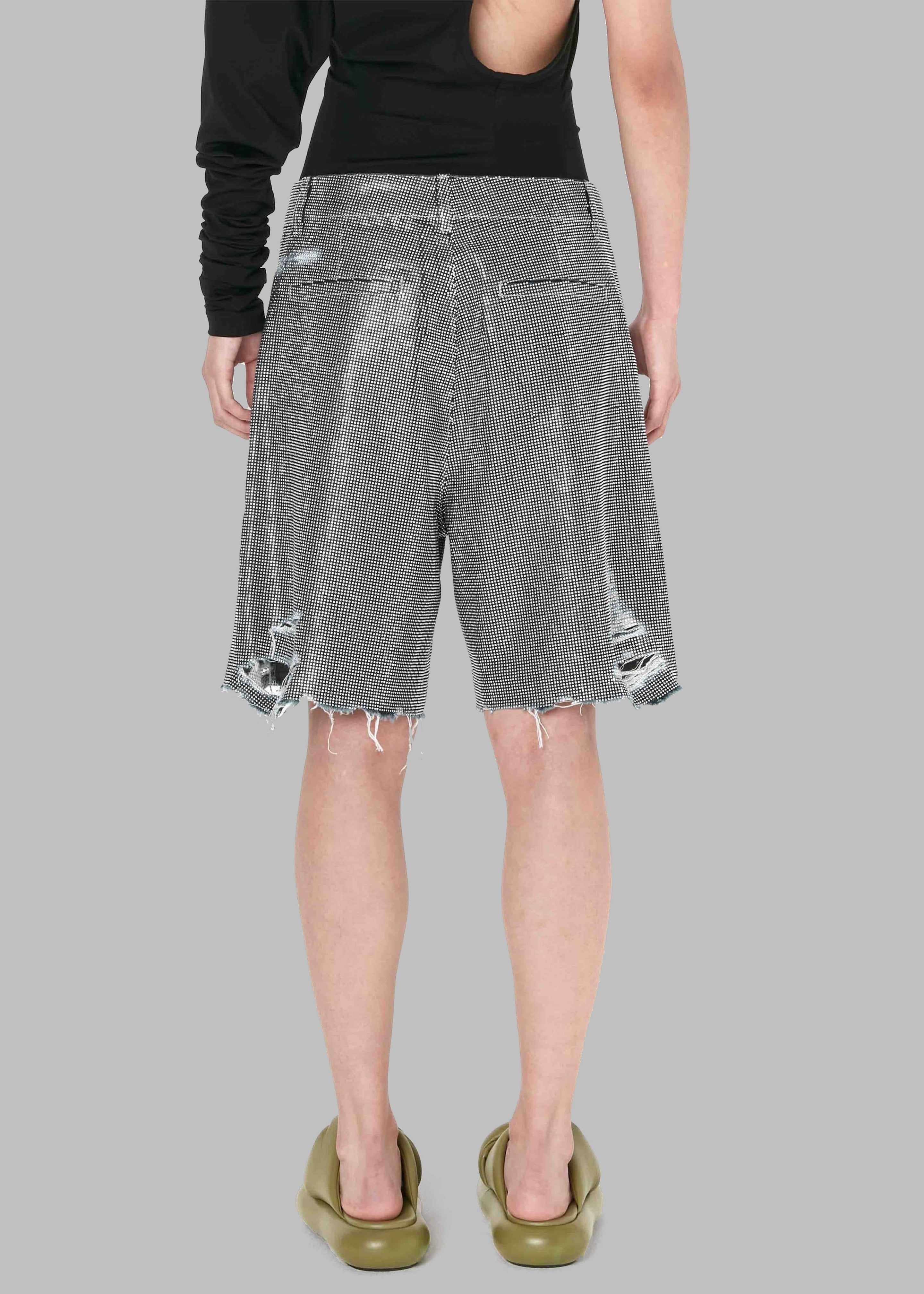JW Anderson Studded Workwear Shorts - Indigo/Silver - 11