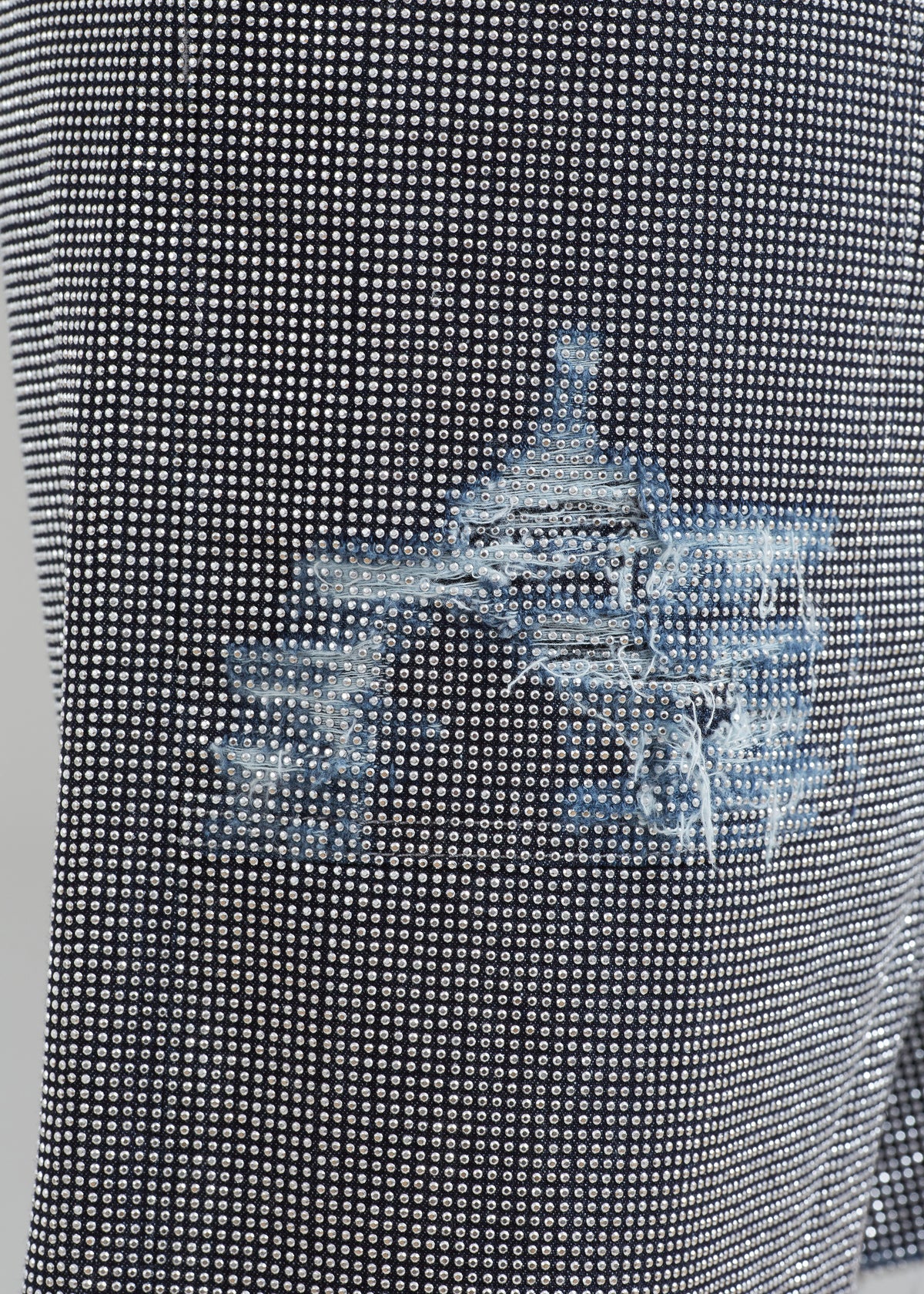 JW Anderson Studded Workwear Shorts - Indigo/Silver - 3