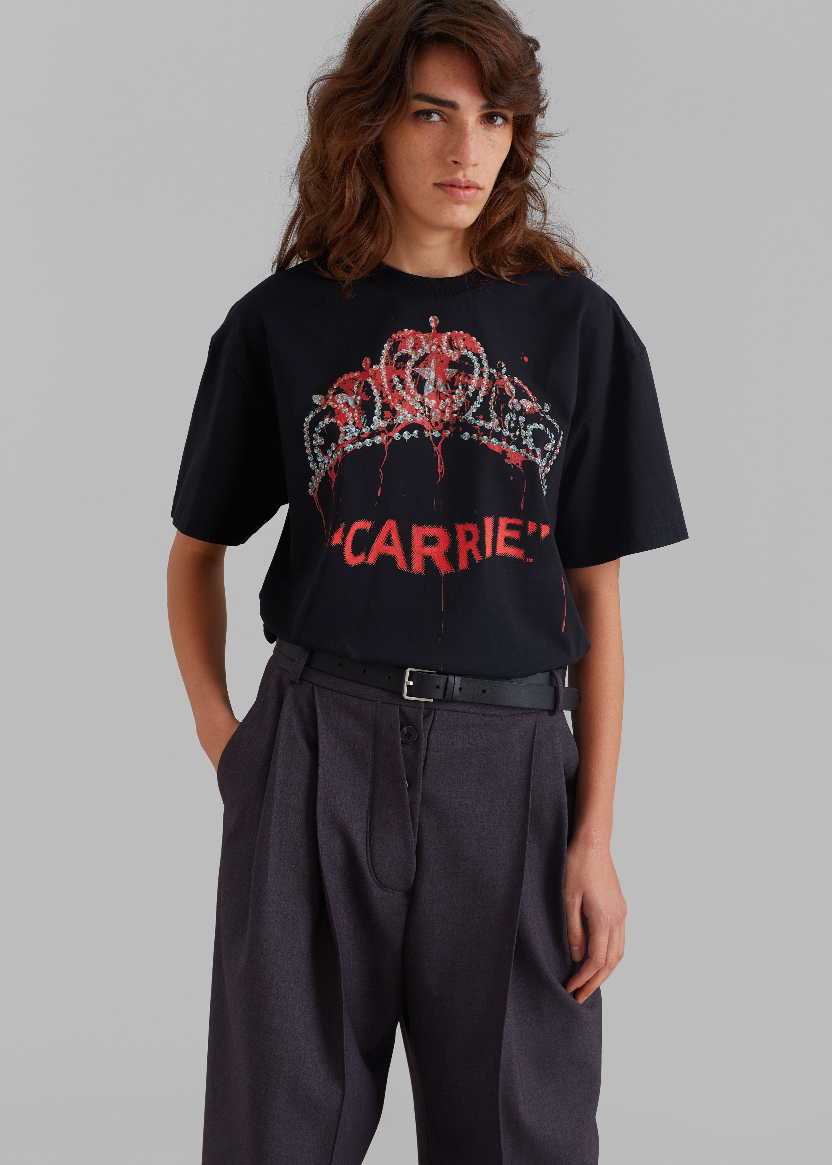 JW Anderson Carrie Tiara T-Shirt - Black - 6