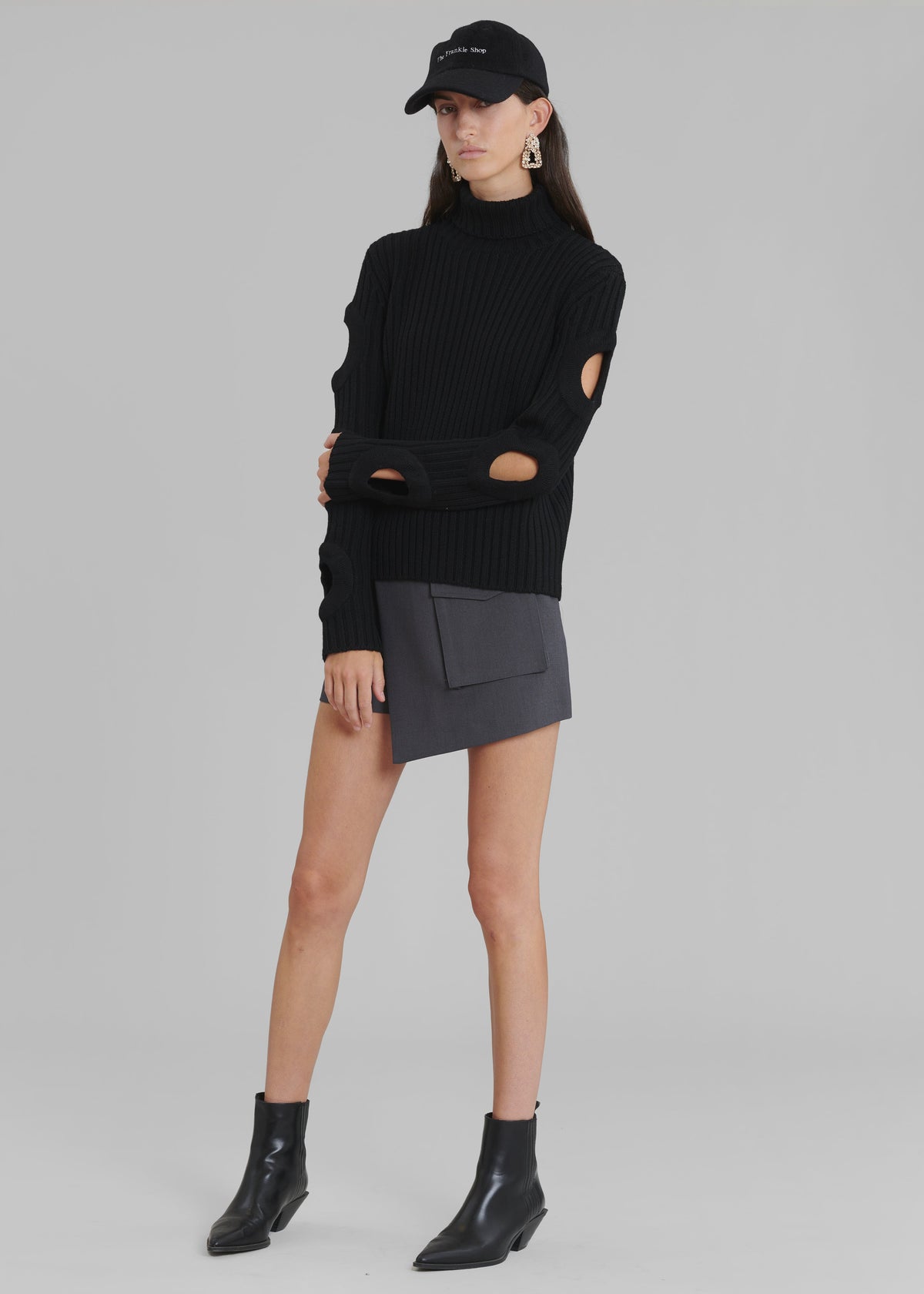Judy Pocket Skort - Grey Melange - 5