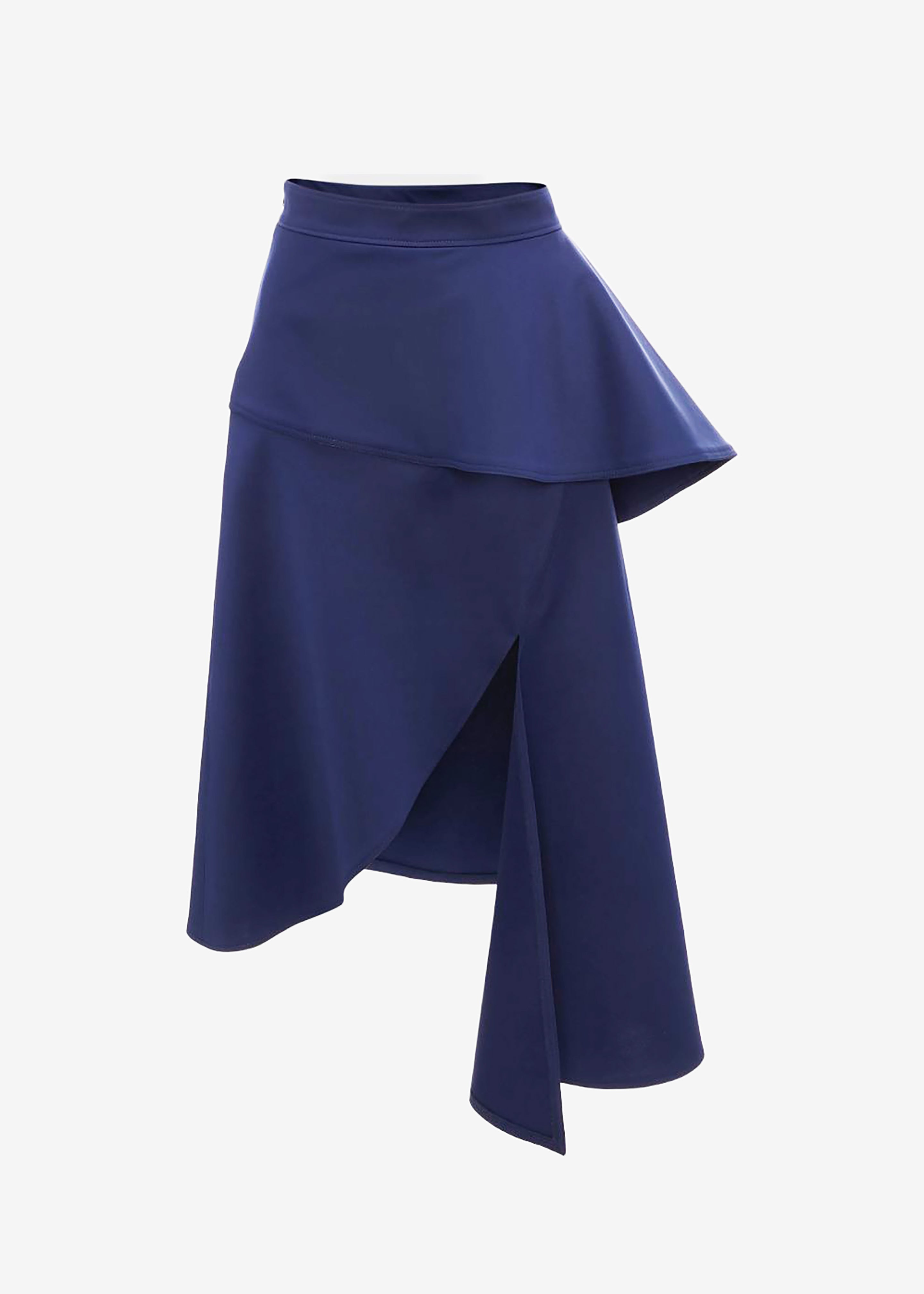 JW Anderson Peplum Slit Skirt - Oxford Blue - 7