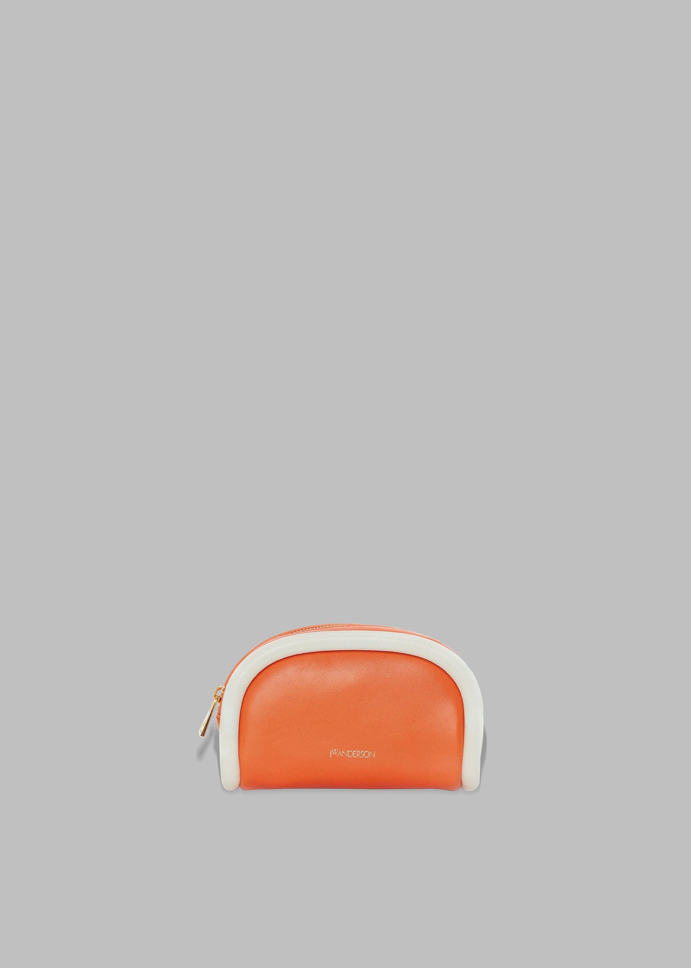 JW Anderson Small Leather Bumper-Pouch - Orange/White