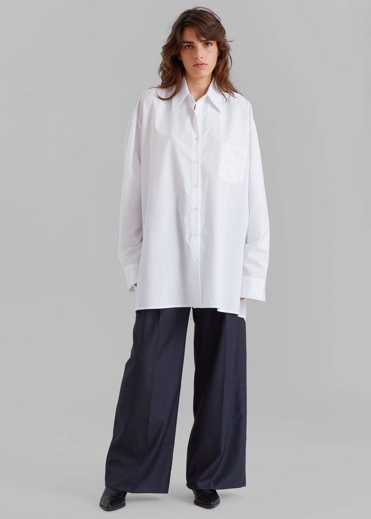 Jany Tie-Neck Shirt - White - 4