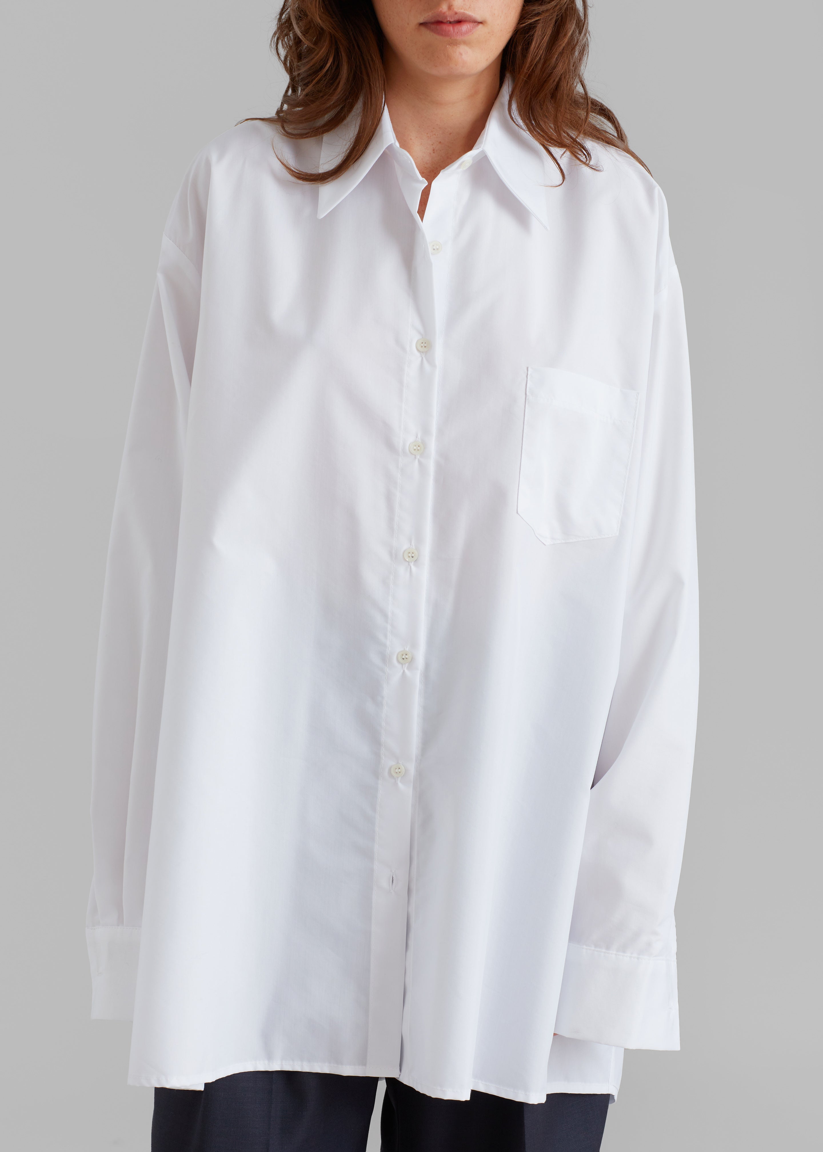 Jany Tie-Neck Shirt - White - 6