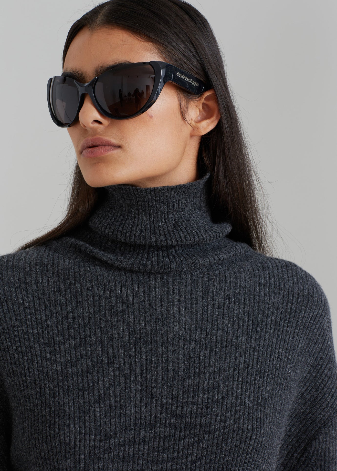 Jensen Turtleneck Sweater - Charcoal - 1