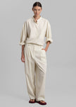 Jour Pleated Pants - Cream