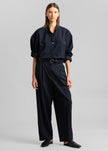 Jour Pleated Pants - Deep Navy