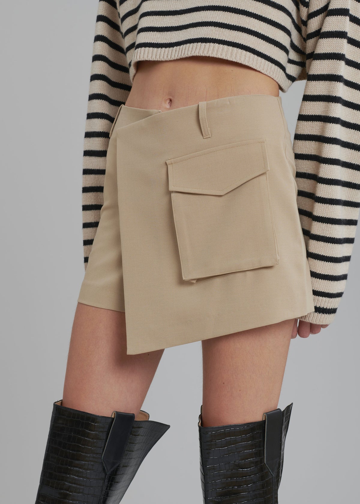 Judy Pocket Skort - Tan - 3