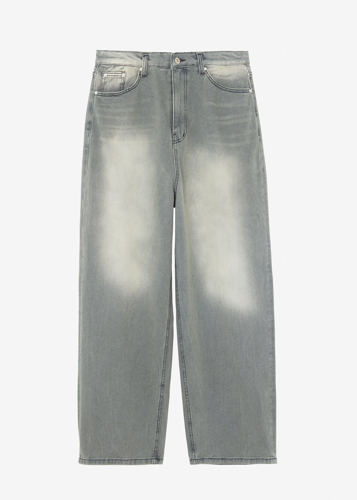 Kane Wide Jeans - Grey Wash - 16