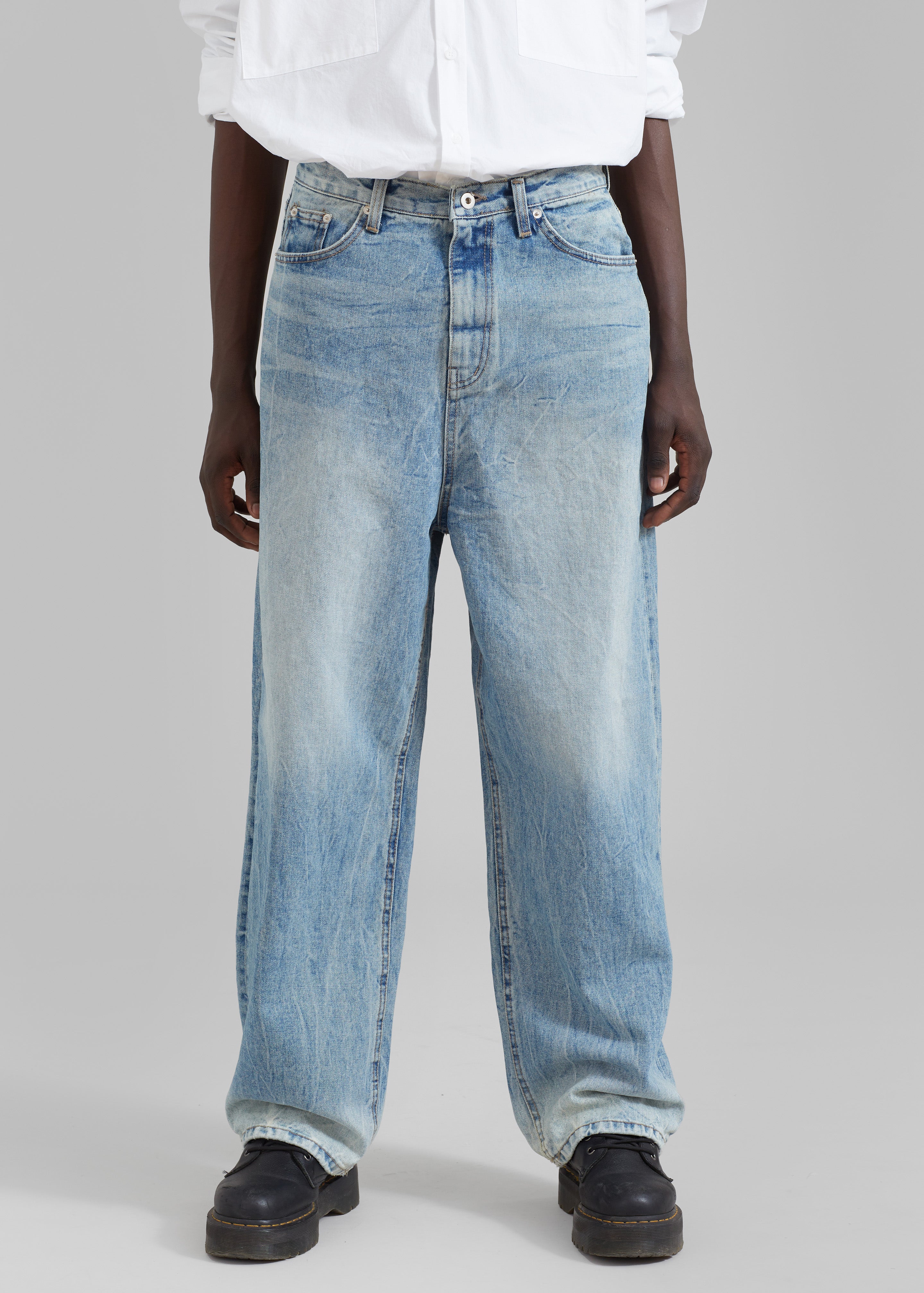 Kane Wide Jeans - Blue Wash