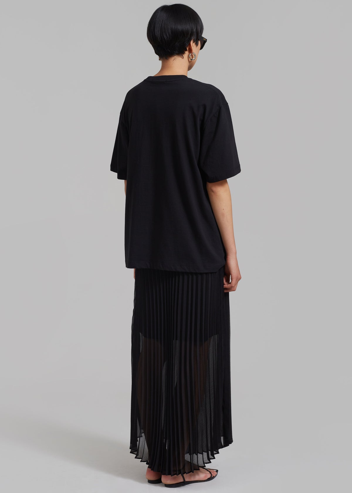 Kaya Pleated Maxi Skirt - Black - 9