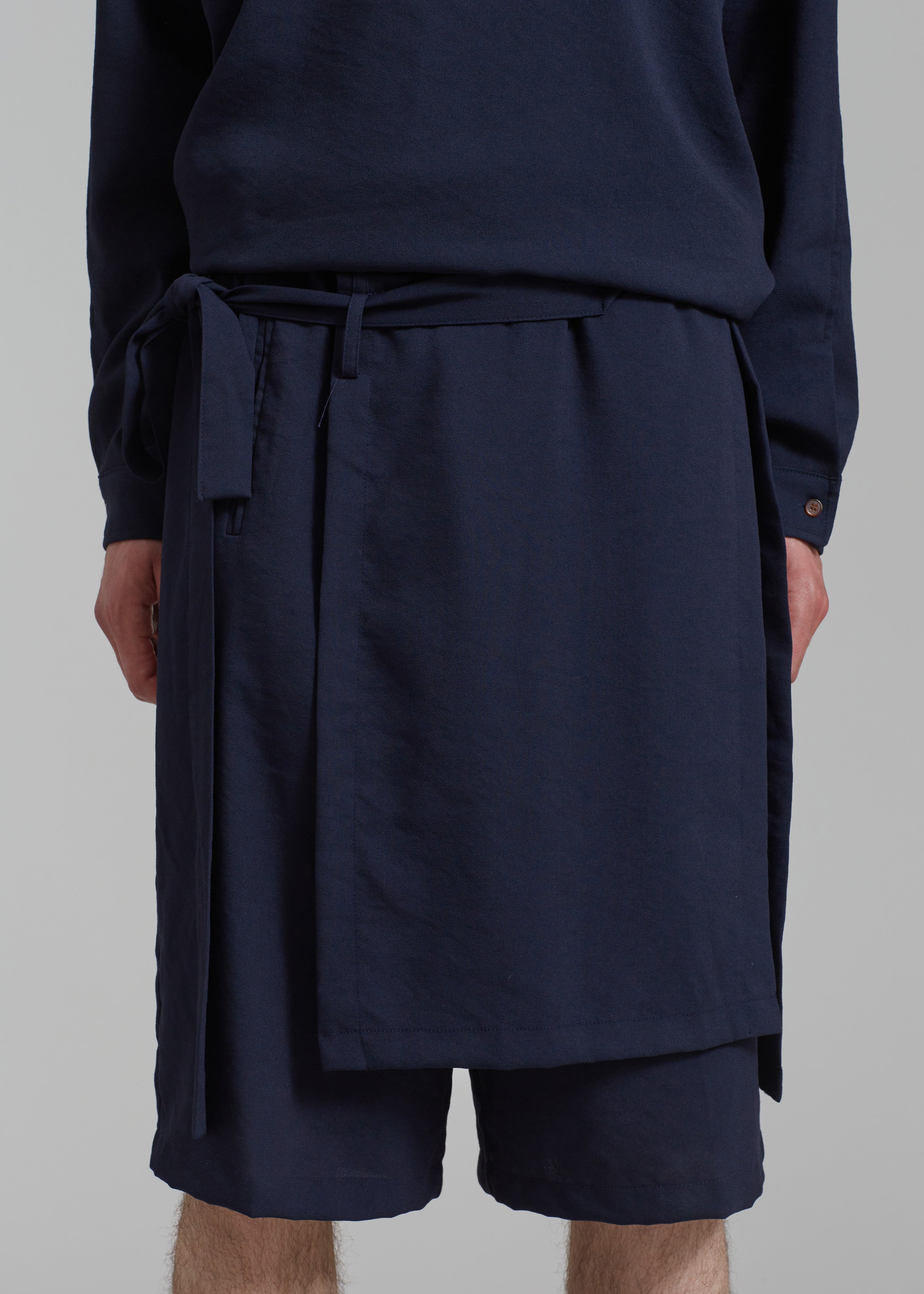 Keanu Light Wrap Shorts - Blue - 2