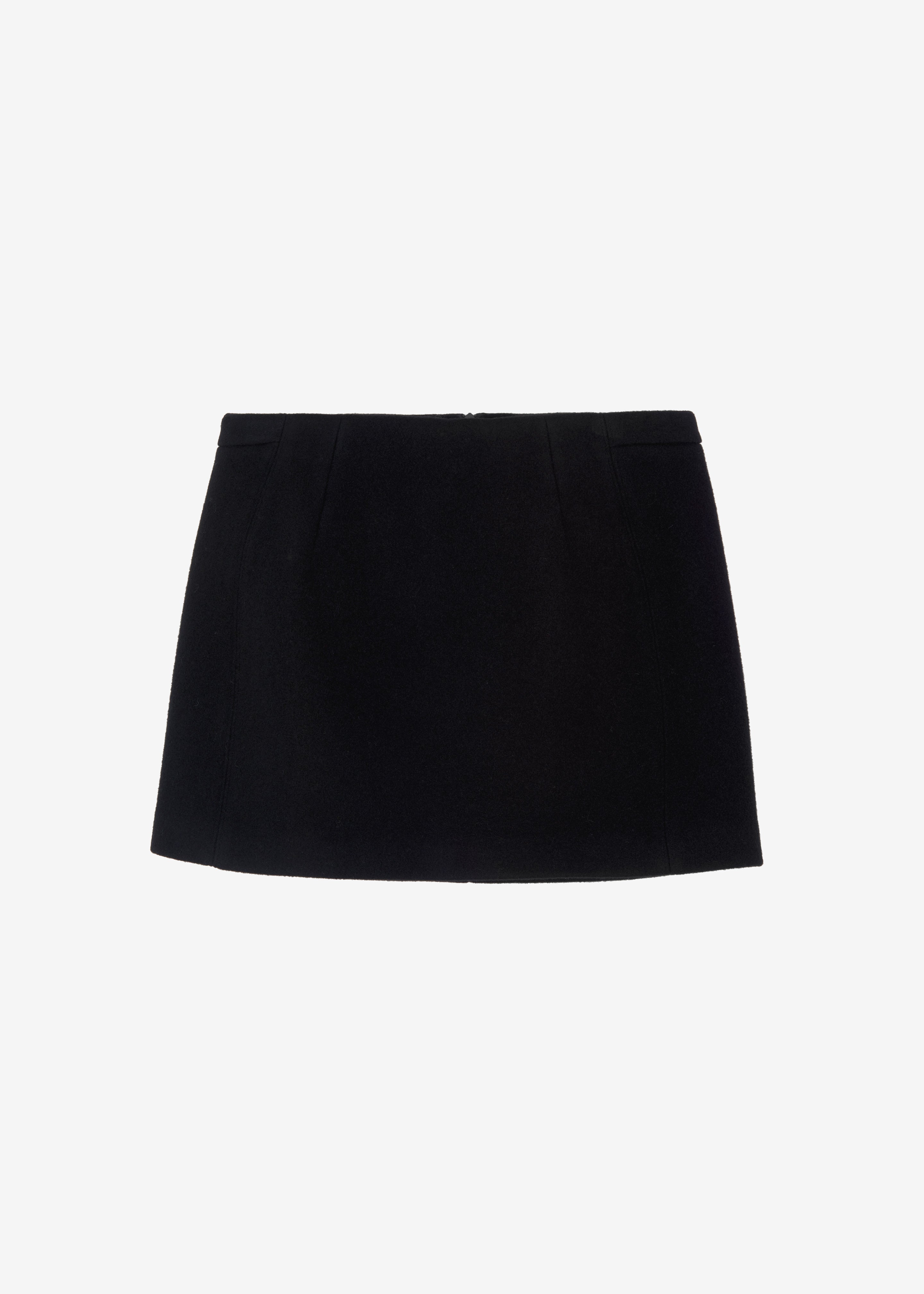 Kerrigan Wool Mini Skirt - Black - 9