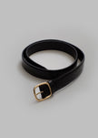 Kyron Croc-Effect Belt - Black