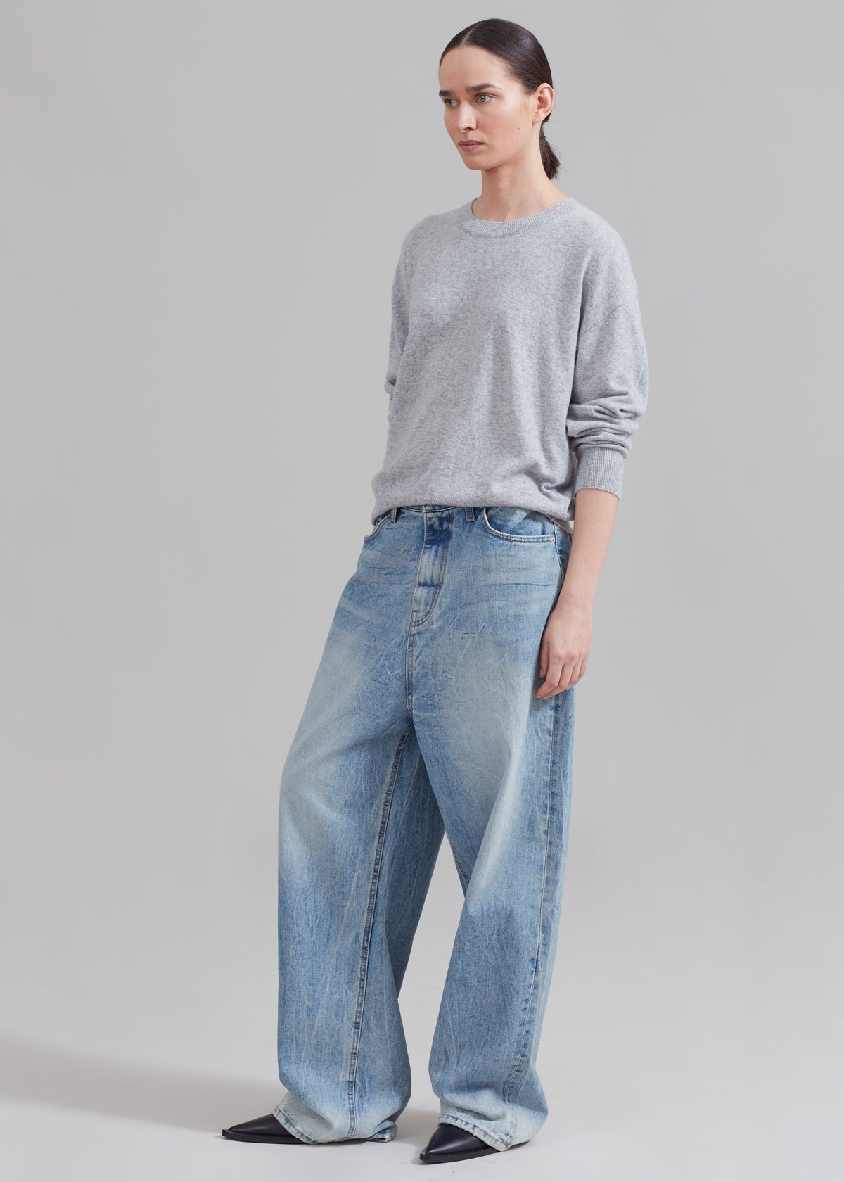 Kane Wide Jeans - Blue Wash - 6