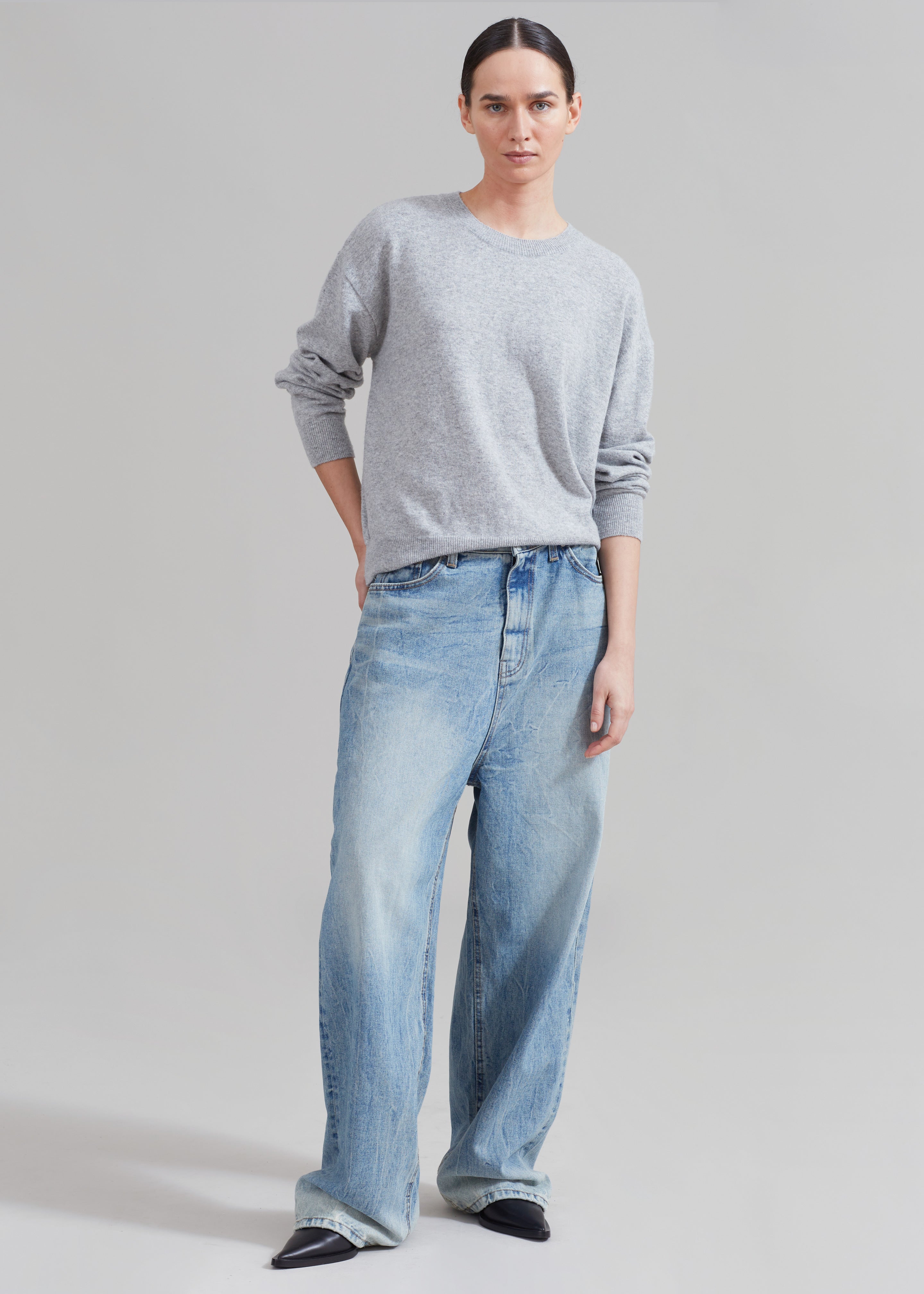 Kane Wide Jeans - Blue Wash – Frankie Shop Europe