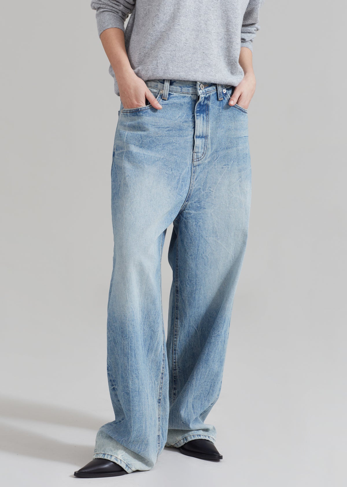 Kane Wide Jeans - Blue Wash - 8