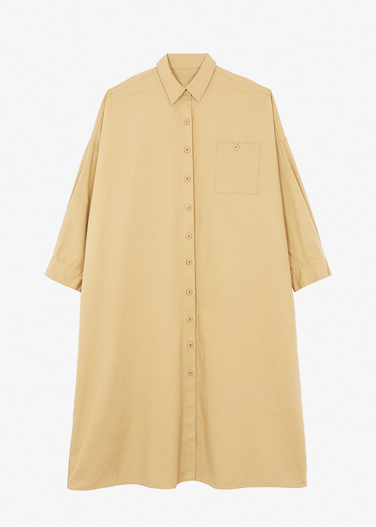 Kason Oversized Shirt Dress - Sahara - 8