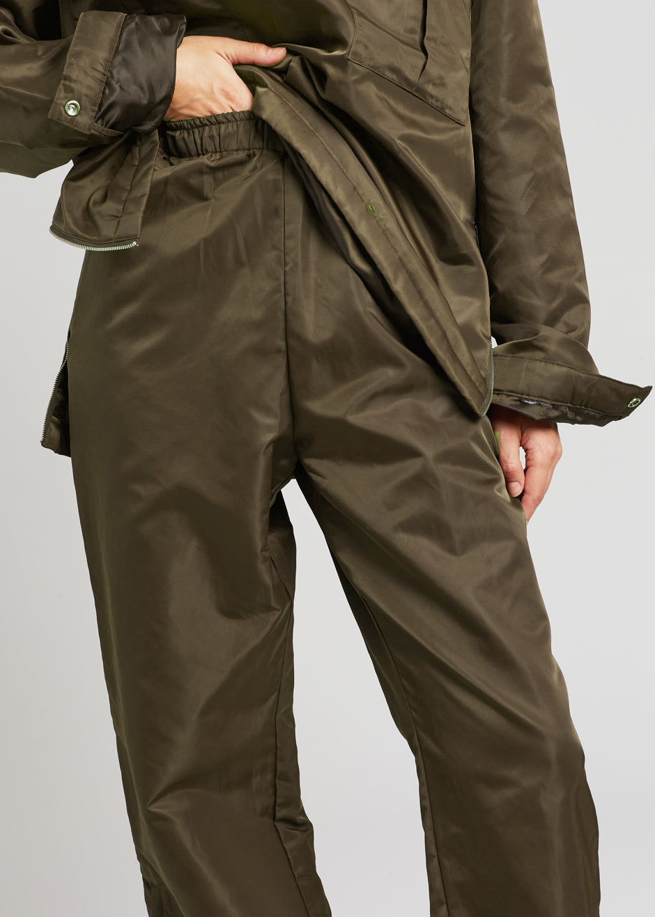 Khaki track sales pants