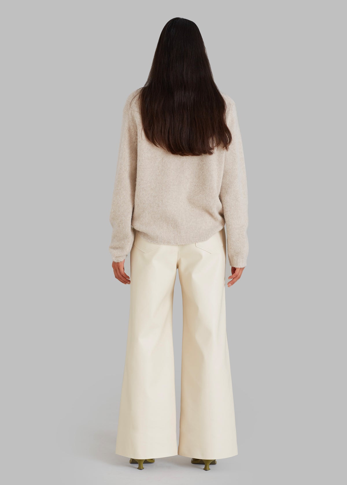 Kira Wide Pants - Beige - 7