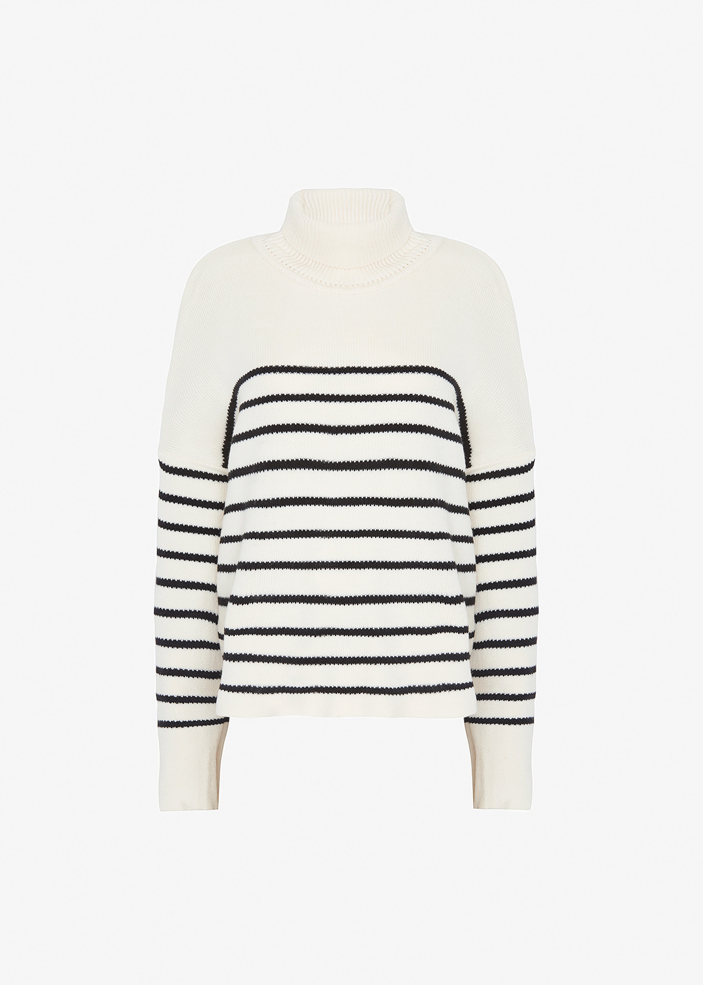 Kyo Turtleneck Sweater - Black Stripe - 6