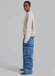 Lenny Cargo Jeans - Blue Denim