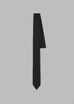 Leo Satin Tie - Black