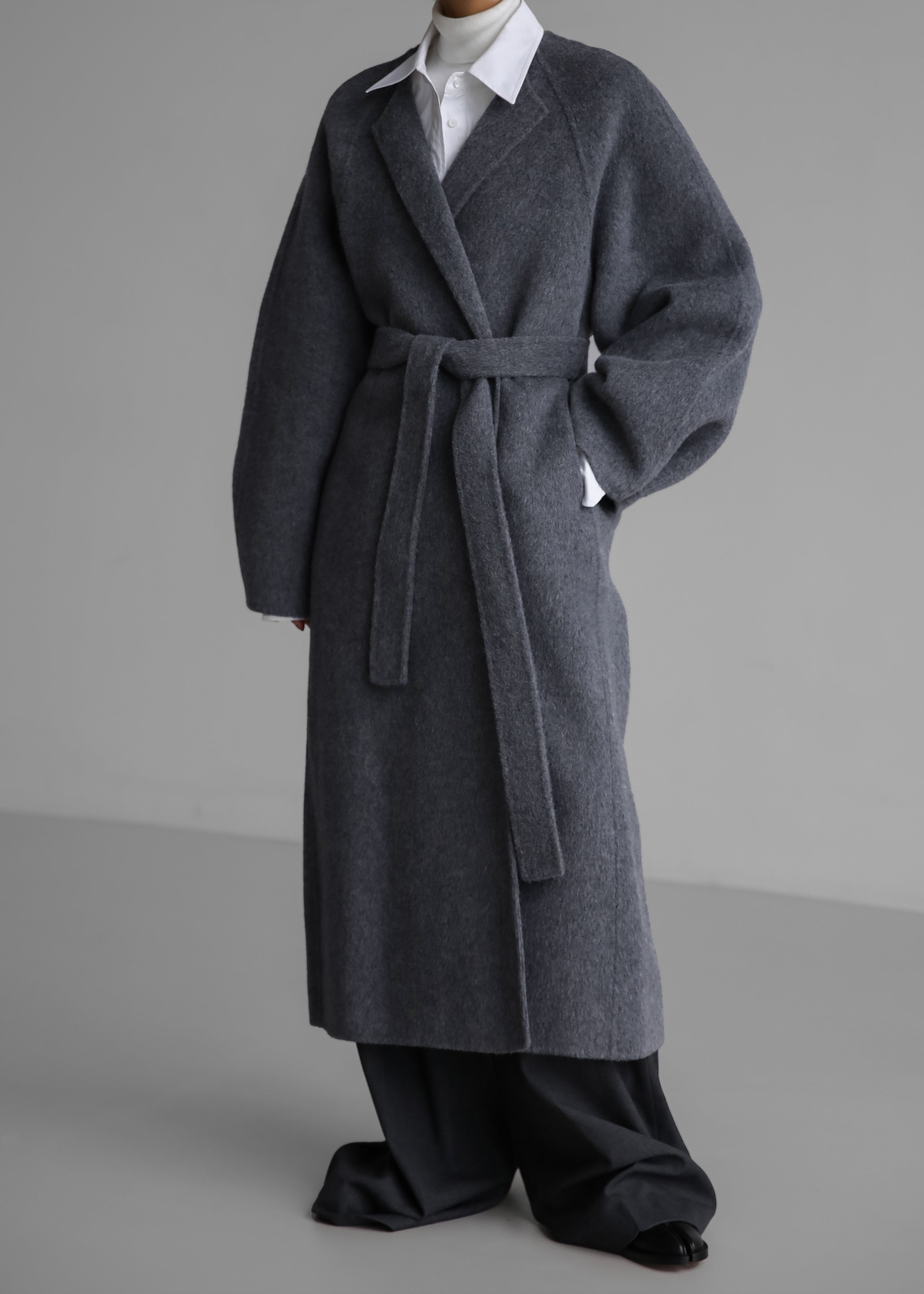Leon Wool Coat - Grey - 14
