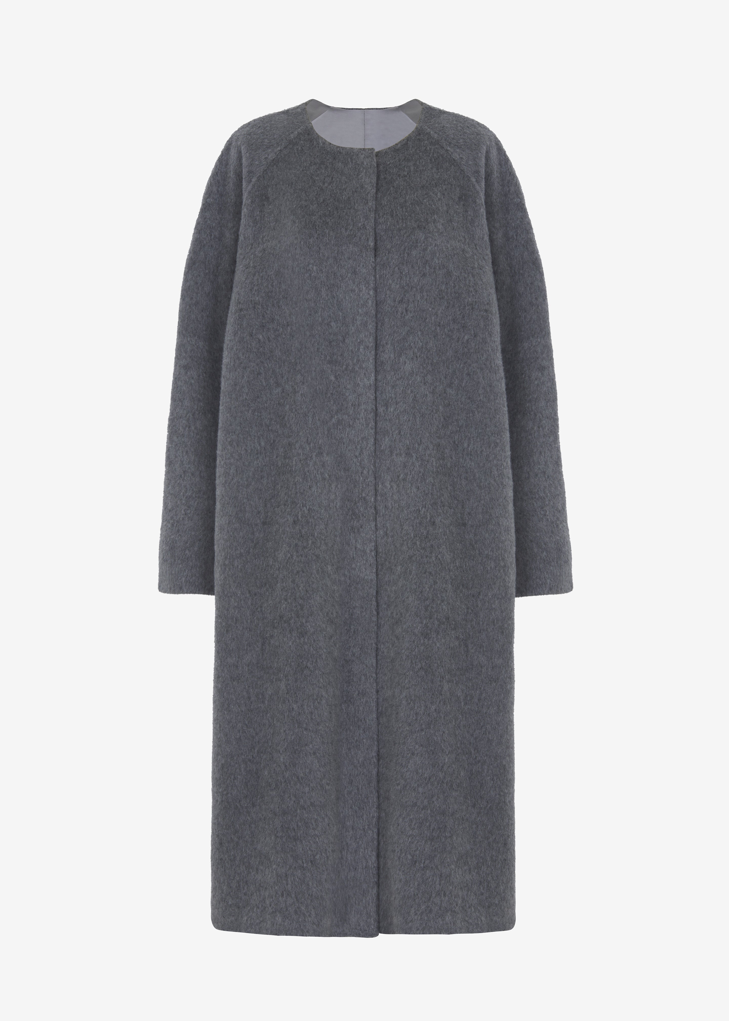 Leon Wool Coat - Grey - 17