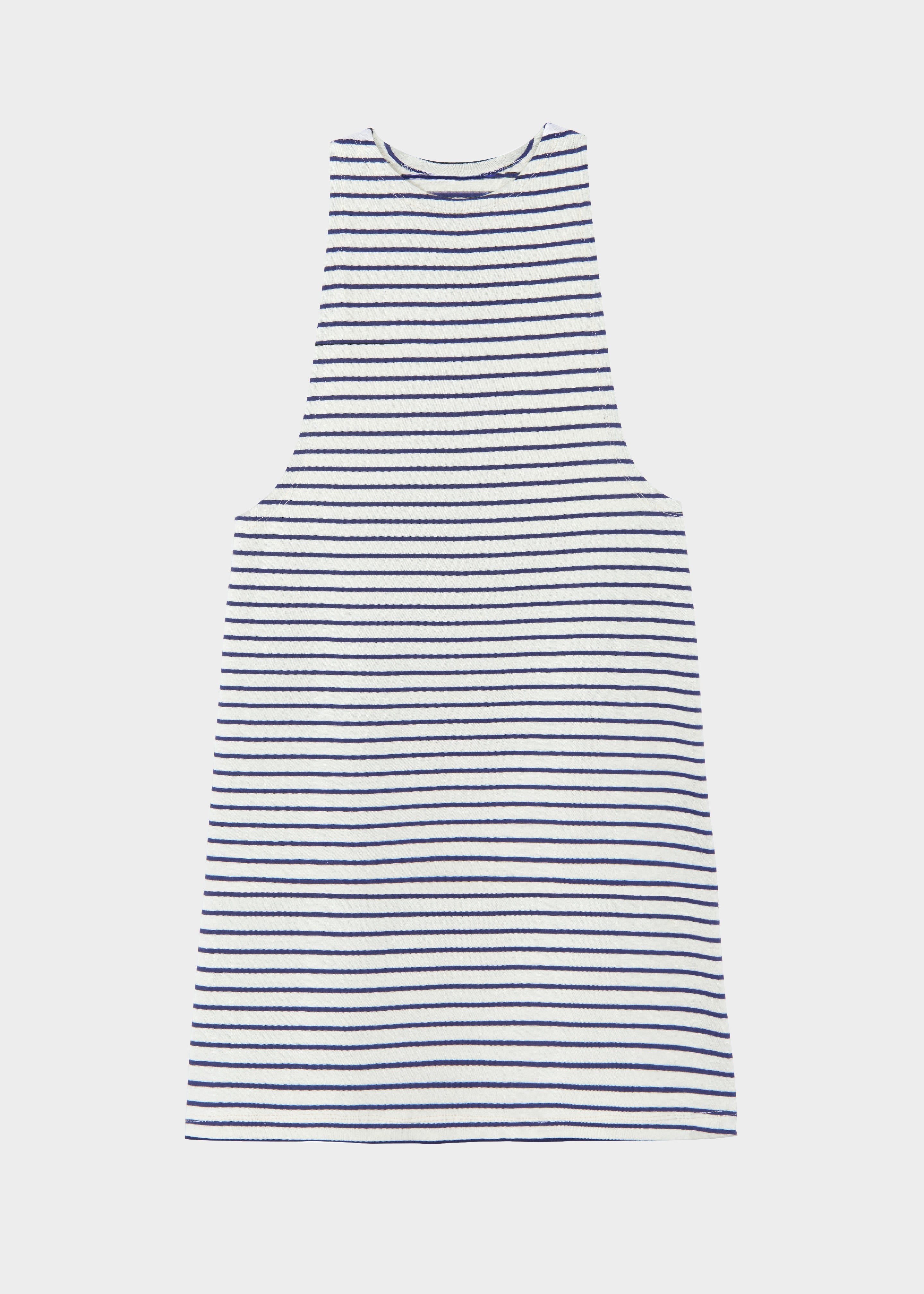 Lindsay Halter Dress - Navy Stripe - 10