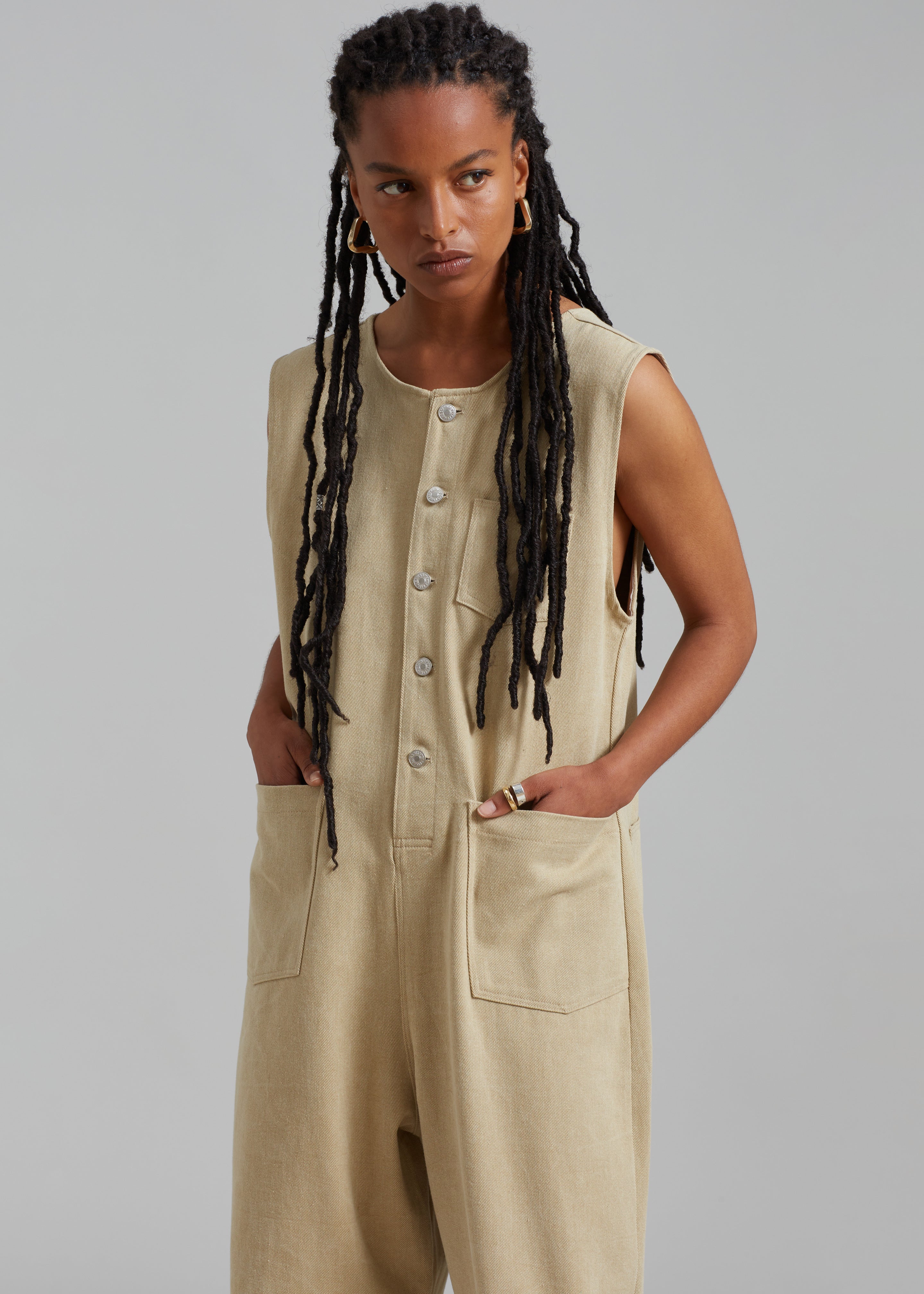 Beaton linen sale jumpsuit