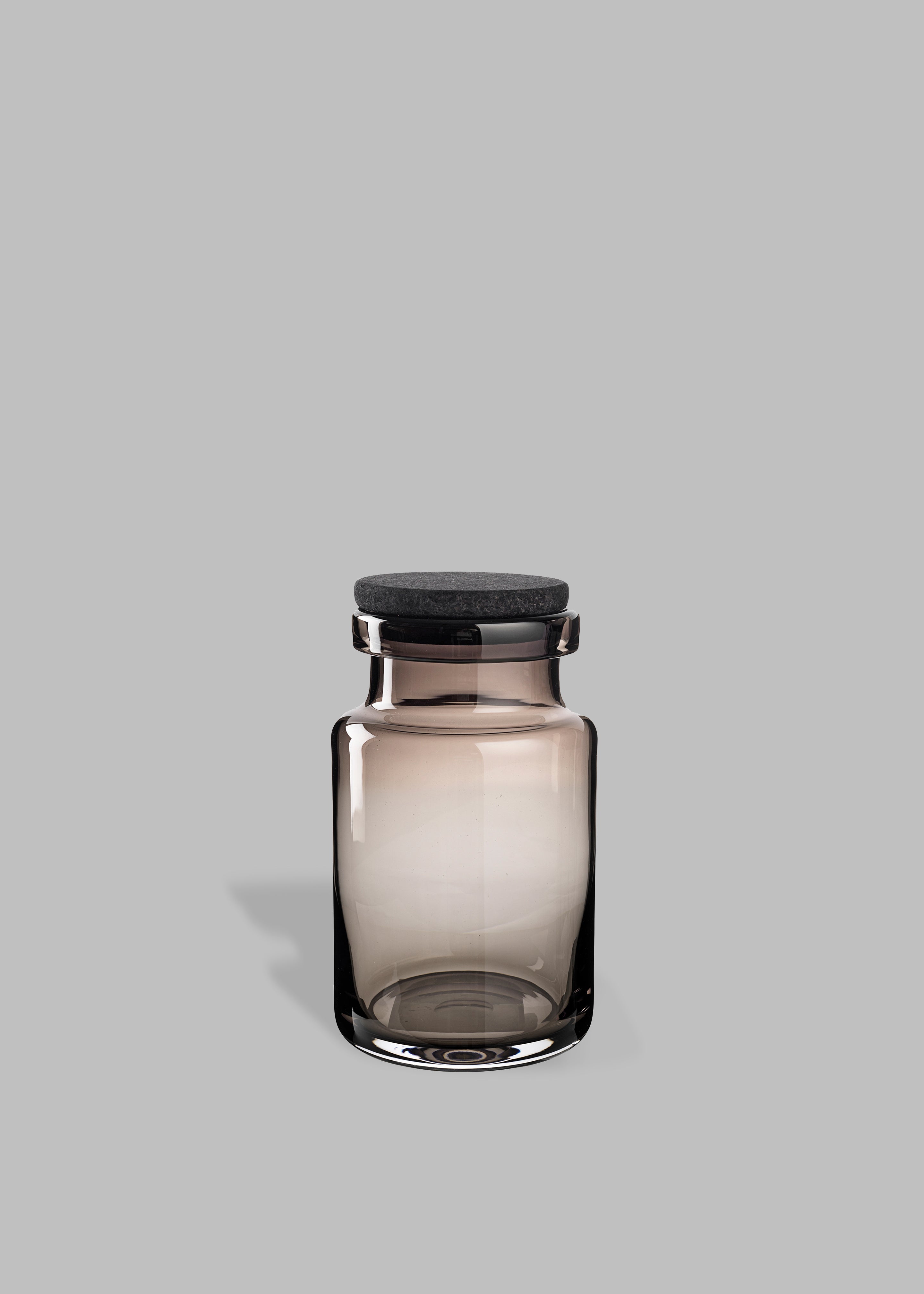 Louise Roe Viggo Glass Container - Smoke - 3