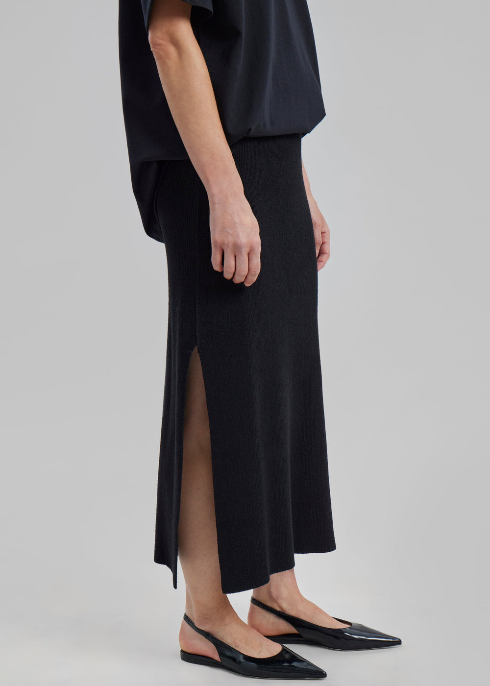 Loulou Studio Aalis Skirt - Black - 1