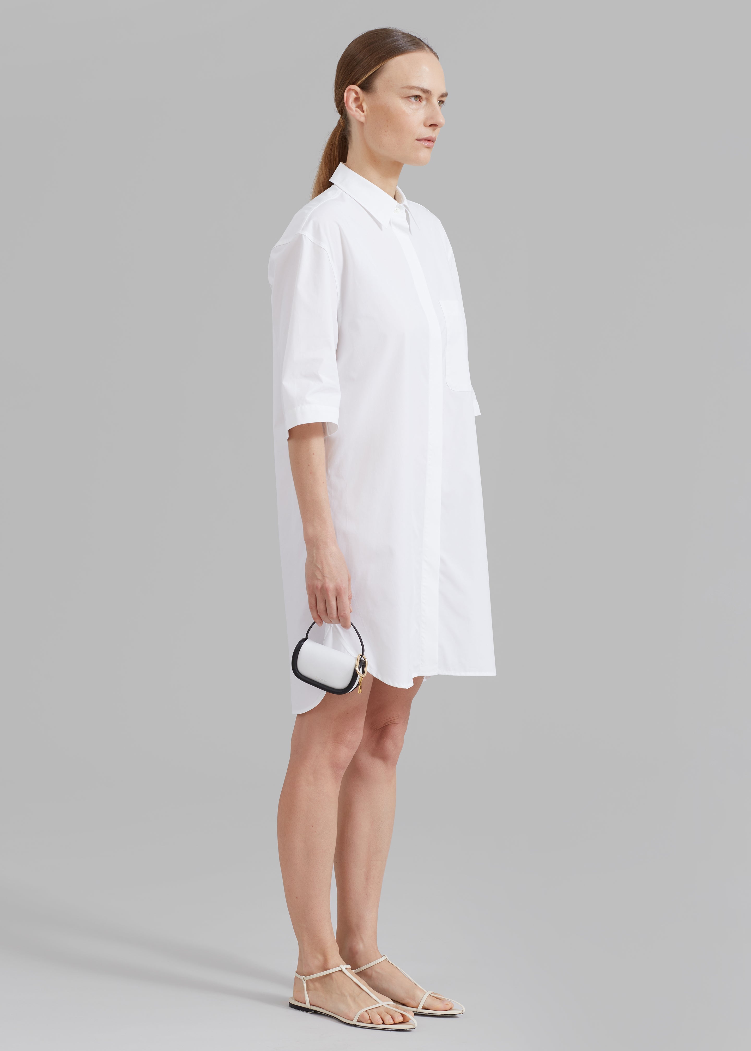 Loulou Studio Evora Shirt Dress - White - 2