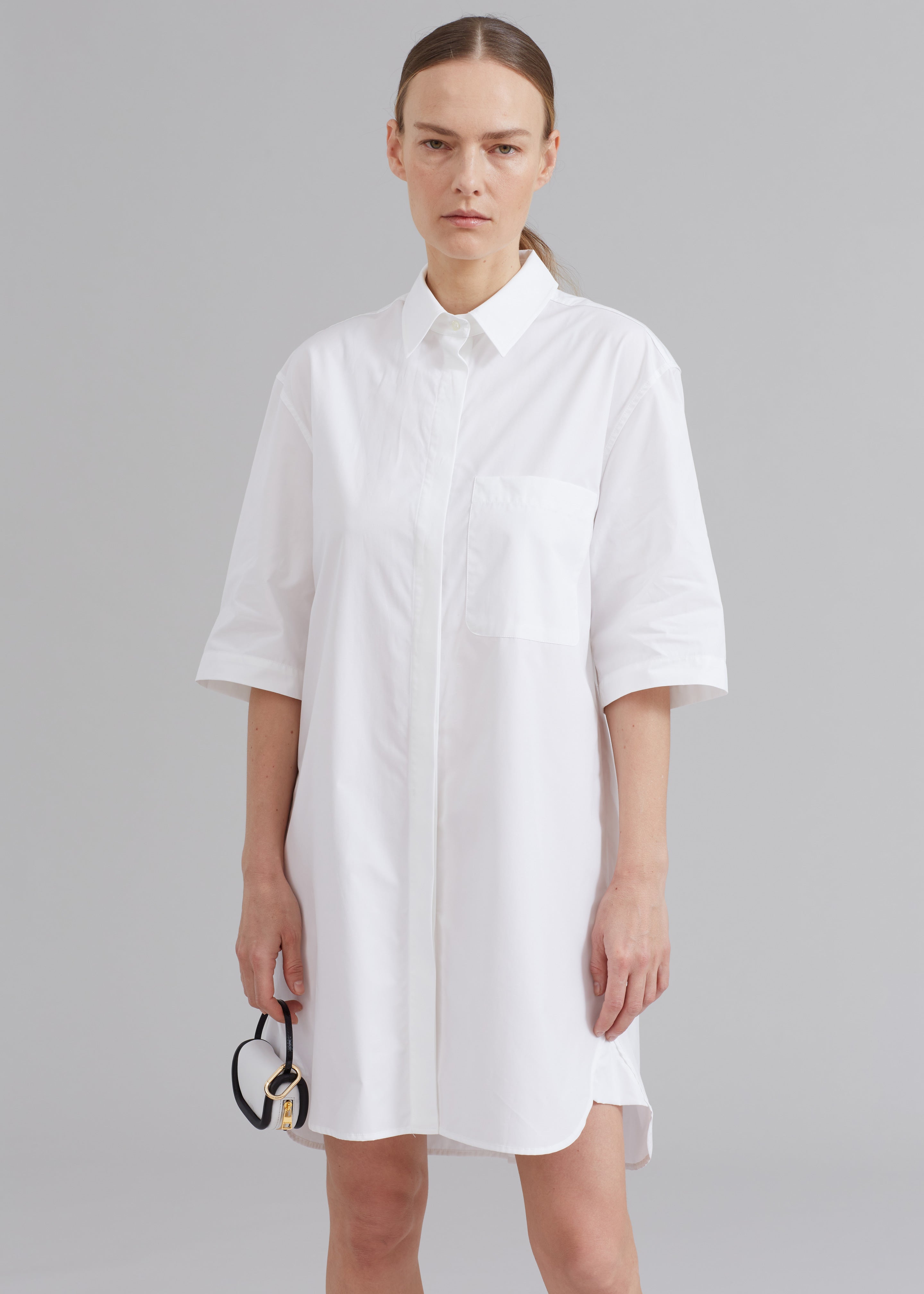Loulou Studio Evora Shirt Dress - White – Frankie Shop Europe