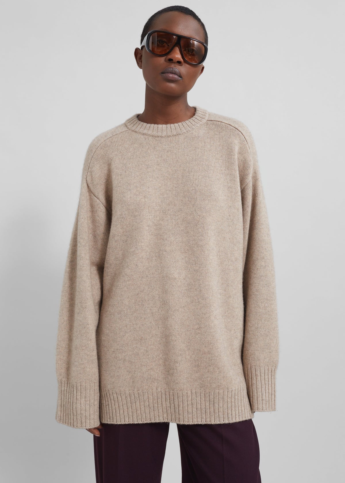 Loulou Studio Safi Sweater - Beige Melange - 5