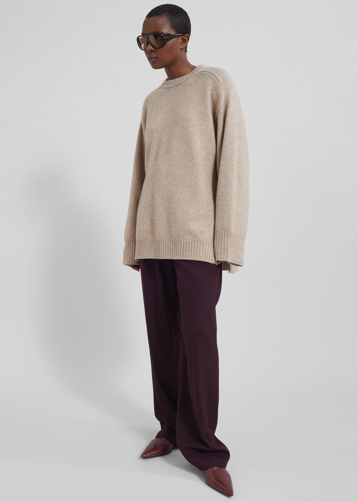 Loulou Studio Safi Sweater - Beige Melange - 6