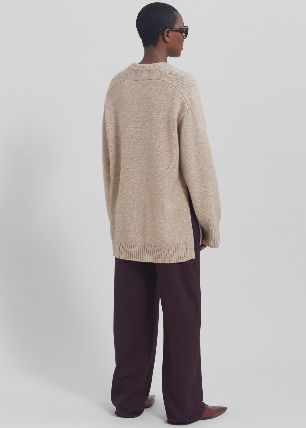 Loulou Studio Safi Sweater - Beige Melange - 7