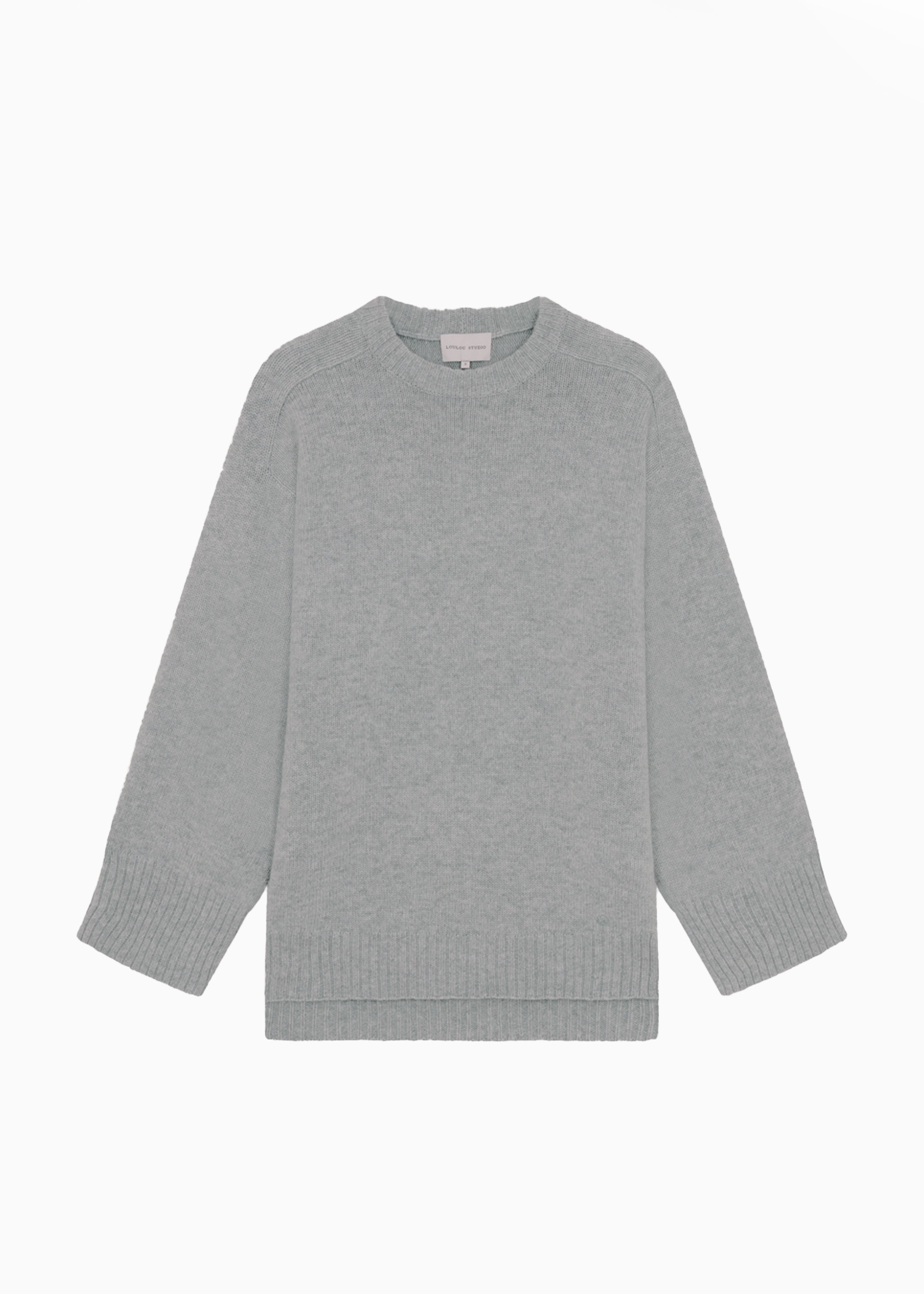 Loulou Studio Safi Sweater - Grey Melange - 9